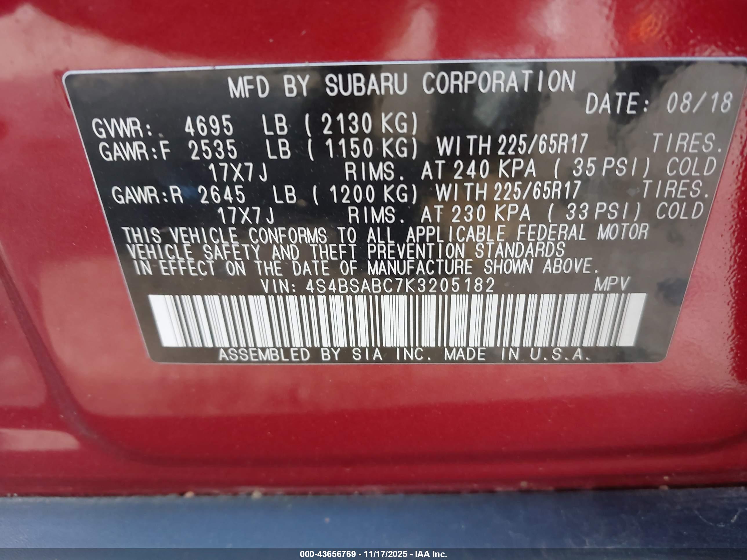 SUBARU OUTBACK image 9