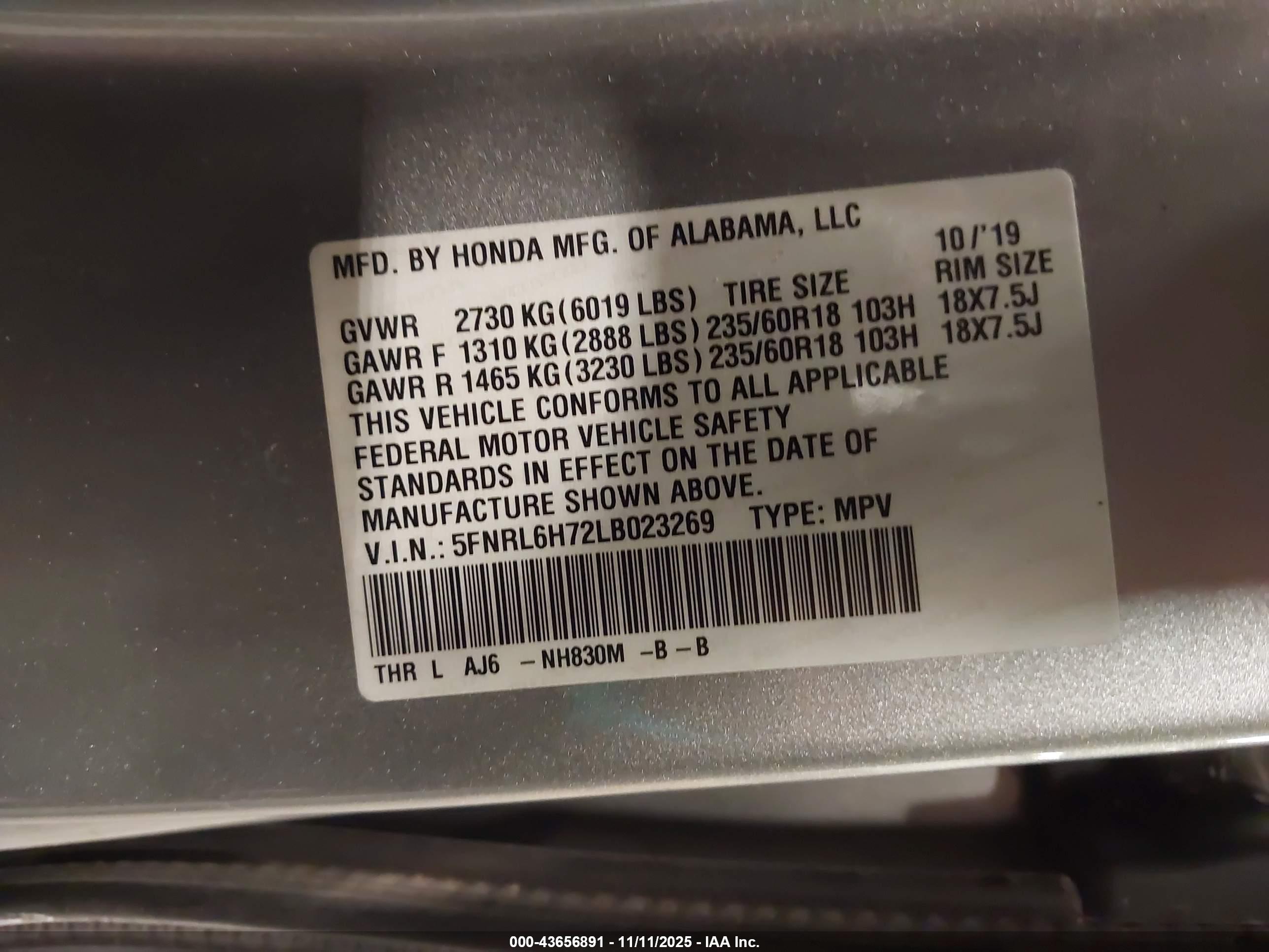 HONDA ODYSSEY image 9