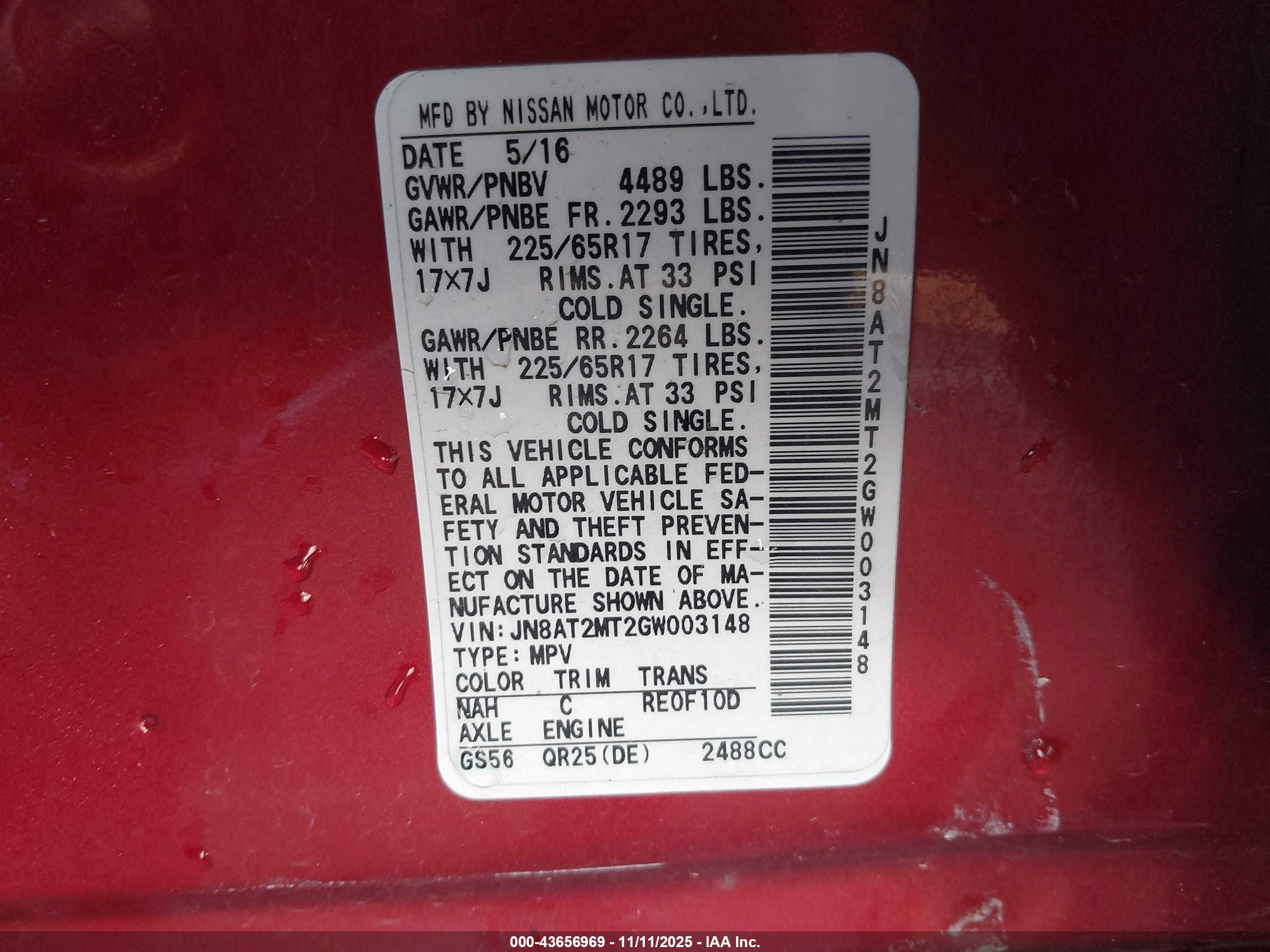 NISSAN ROGUE image 9