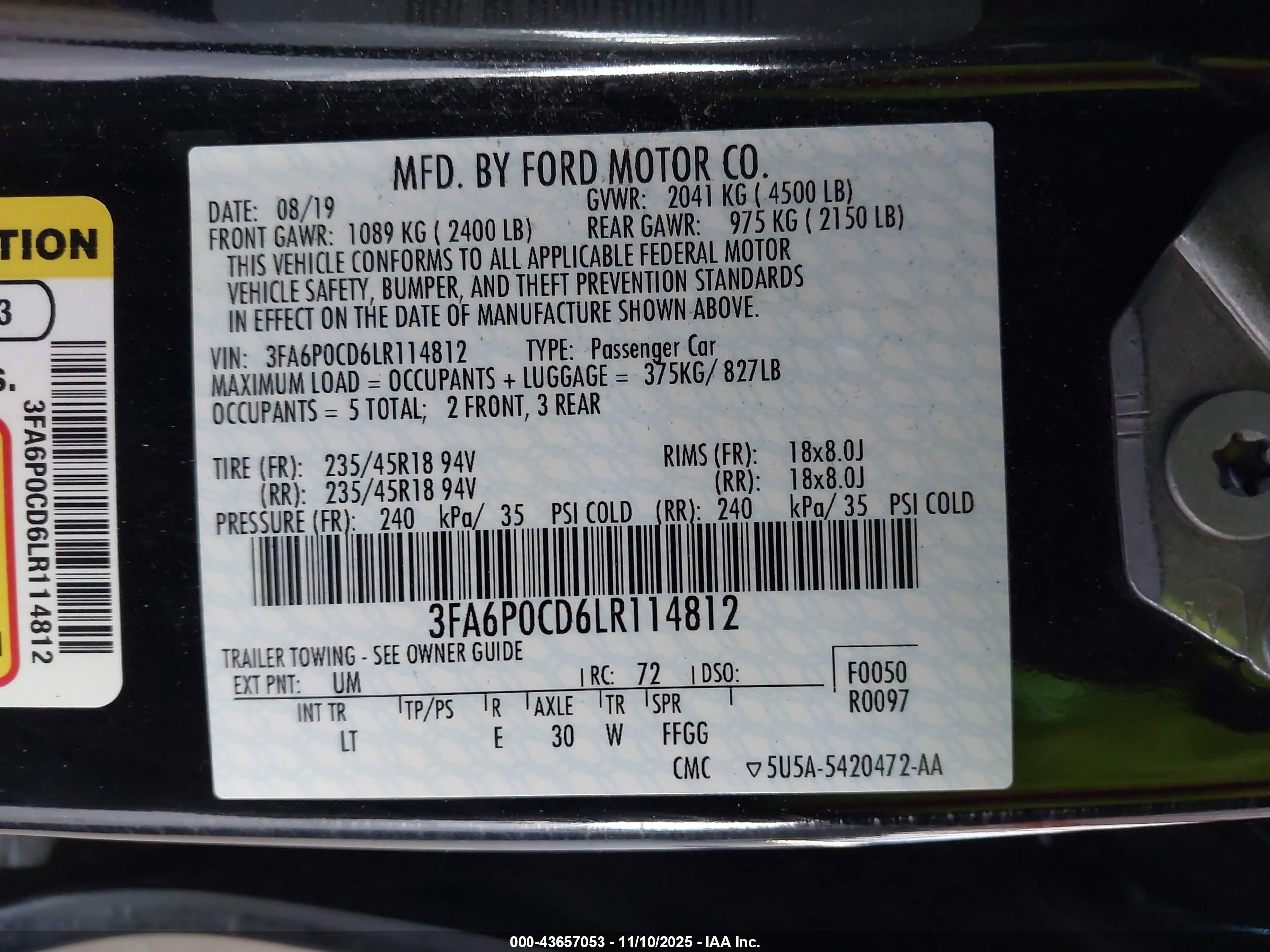 FORD FUSION image 9