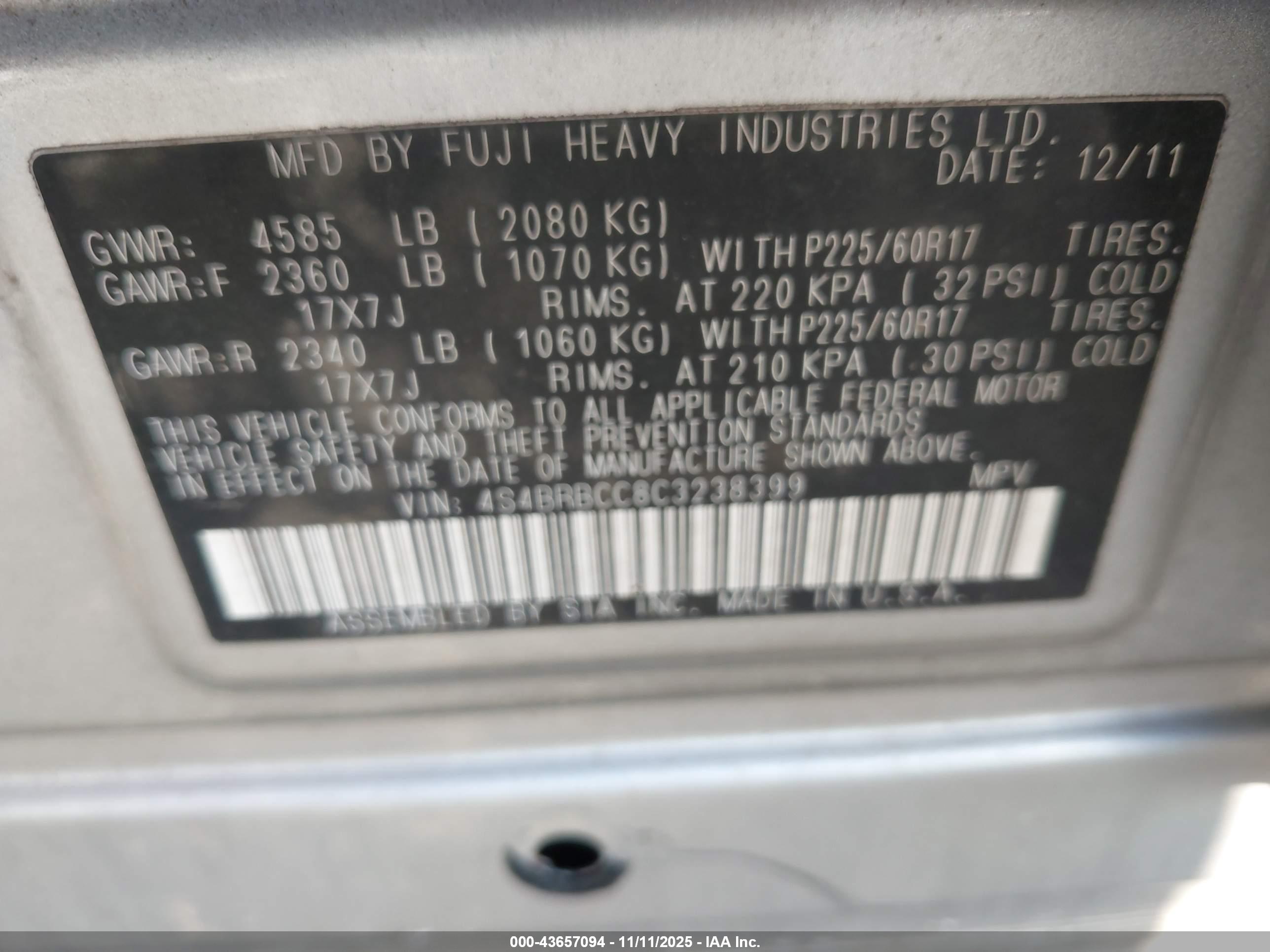 SUBARU OUTBACK image 9
