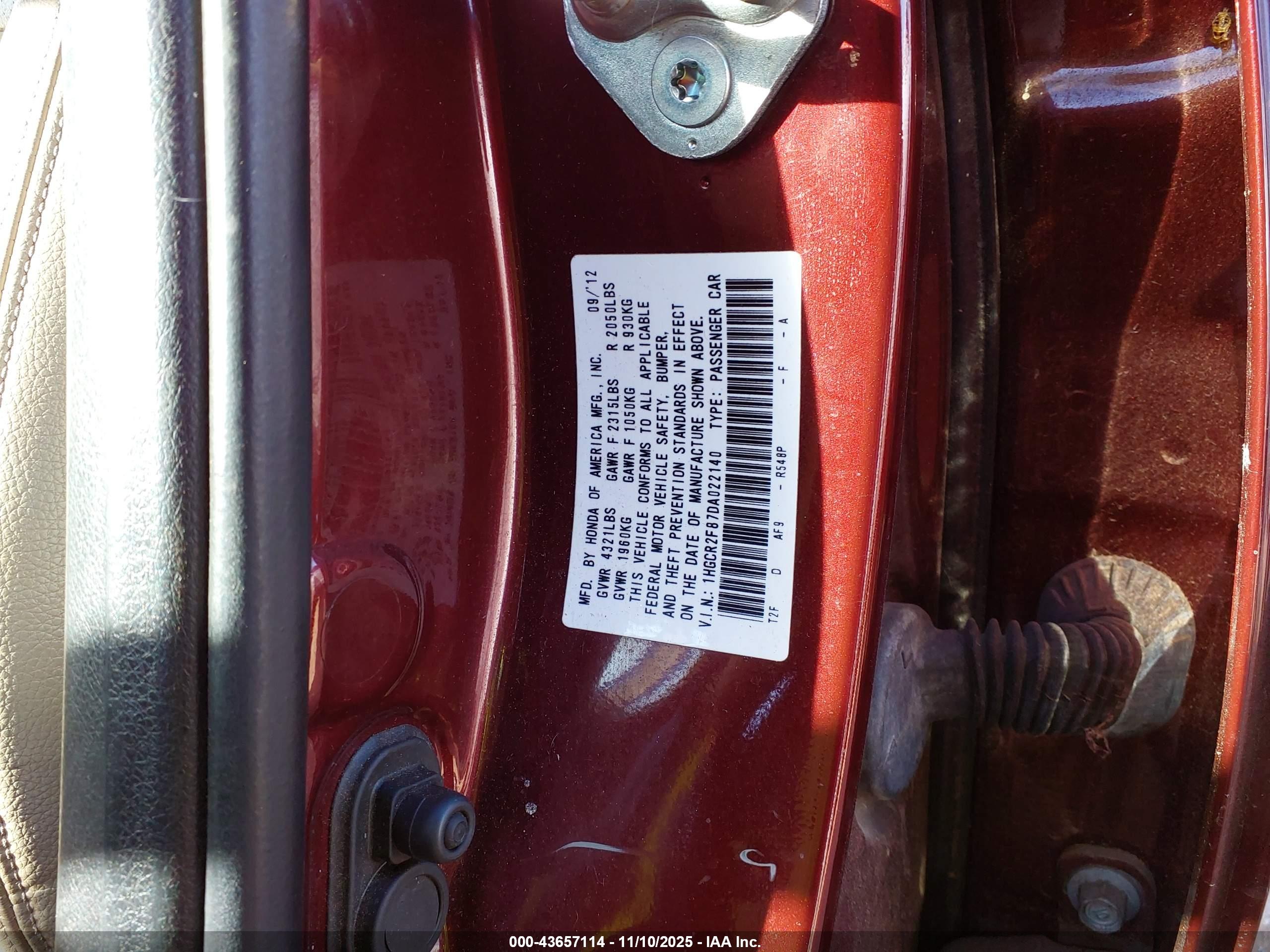 HONDA ACCORD image 9