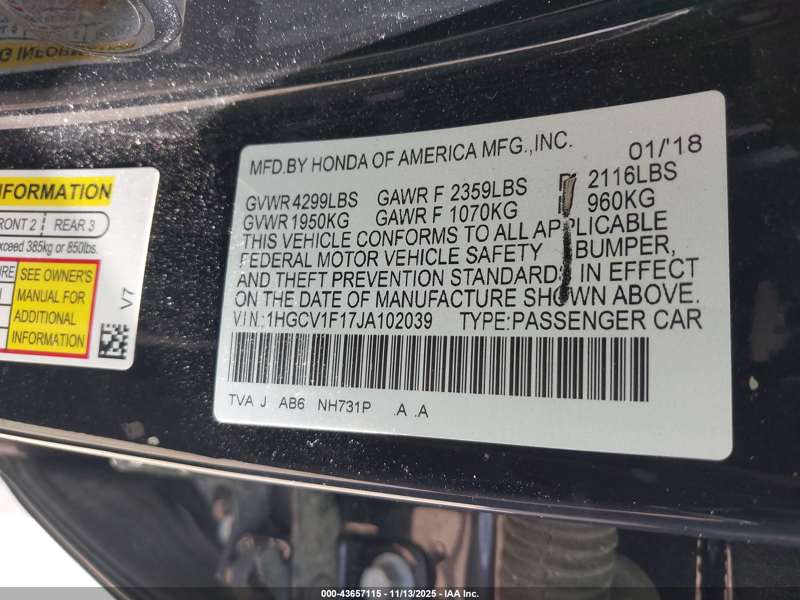 HONDA ACCORD image 9