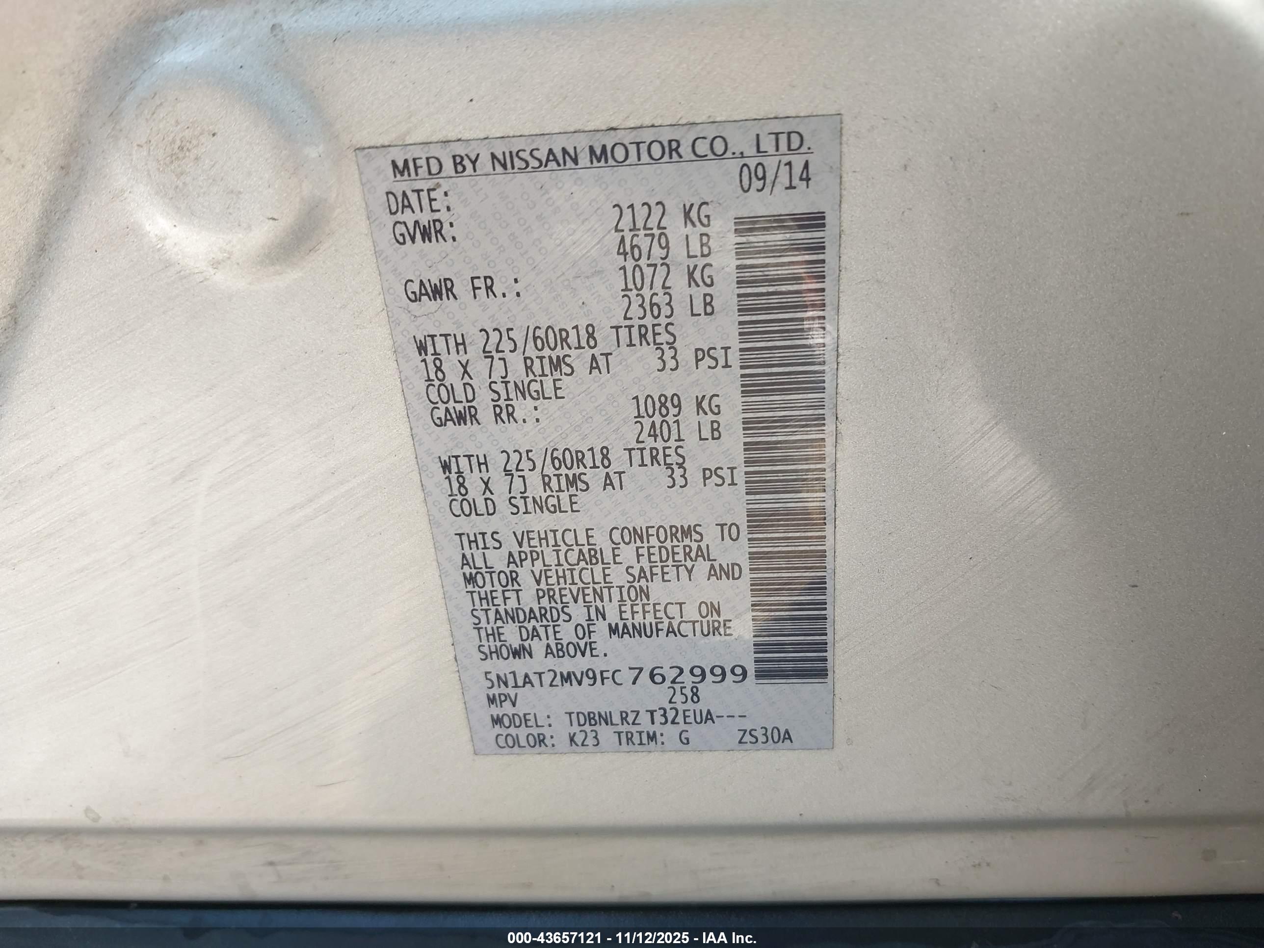 NISSAN ROGUE image 9
