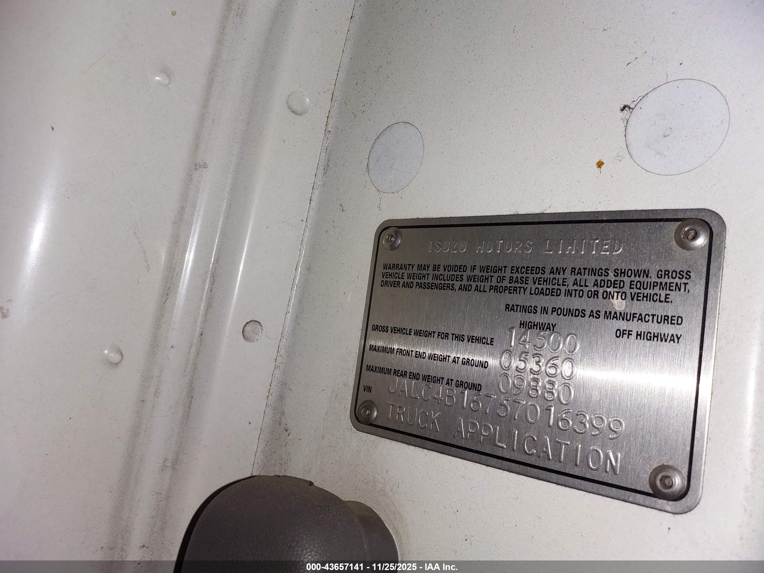 ISUZU W4S042 image 9