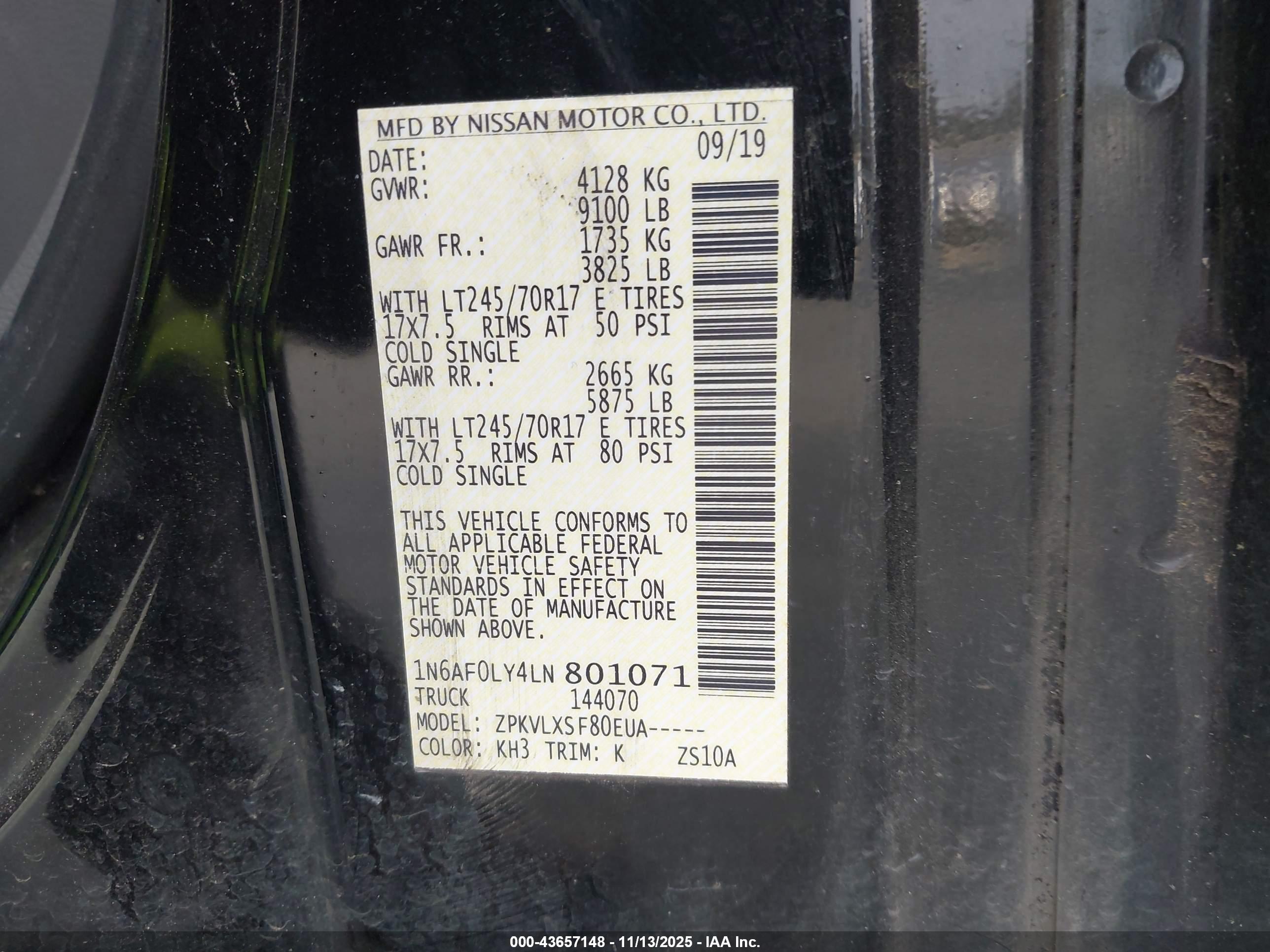NISSAN NV image 9