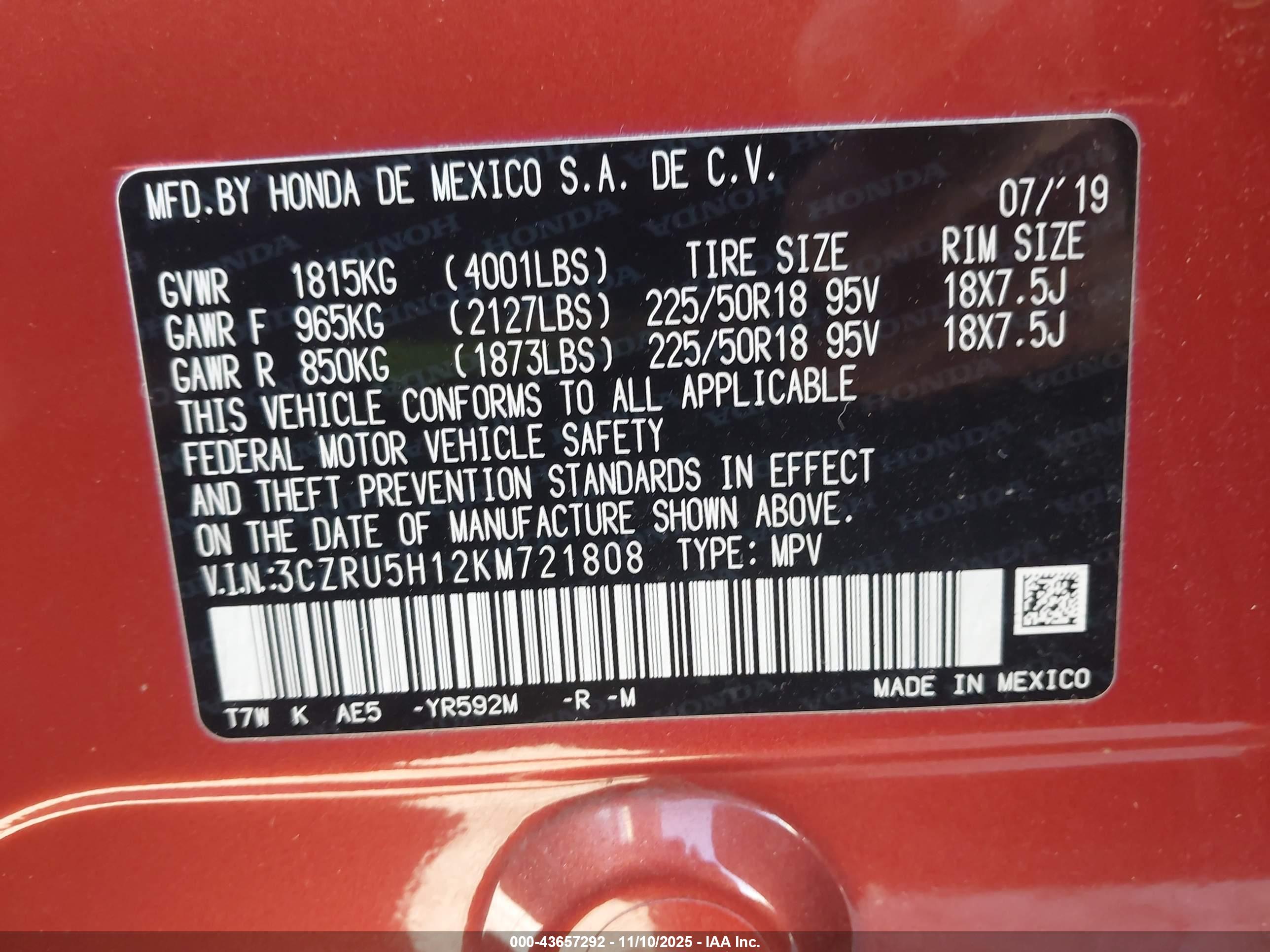 HONDA HR-V image 9