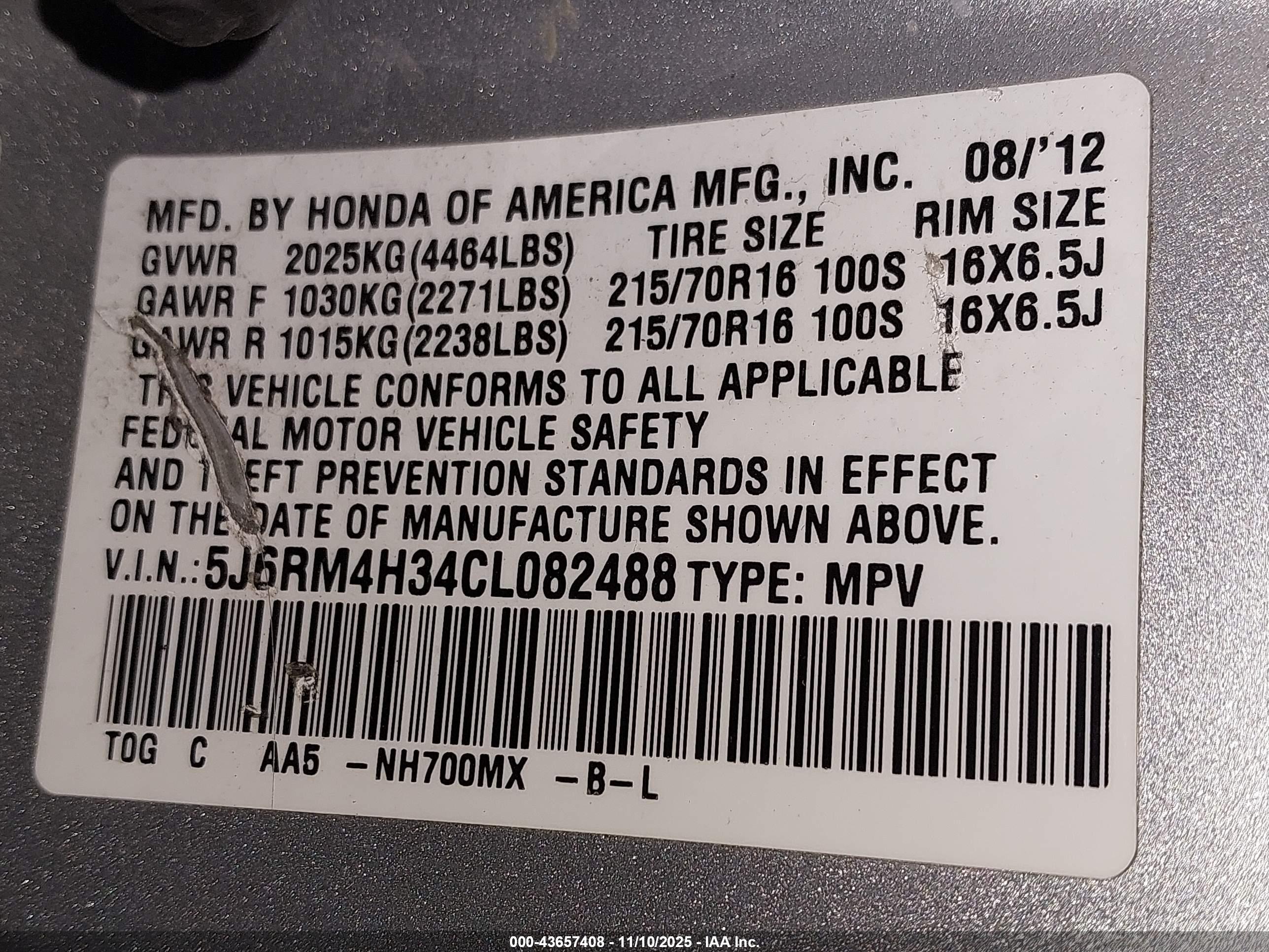 HONDA CR-V image 9