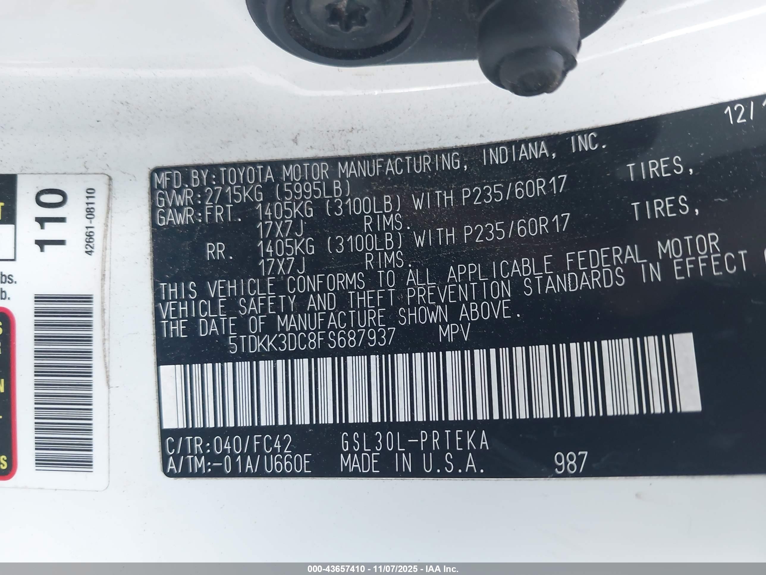 TOYOTA SIENNA image 9