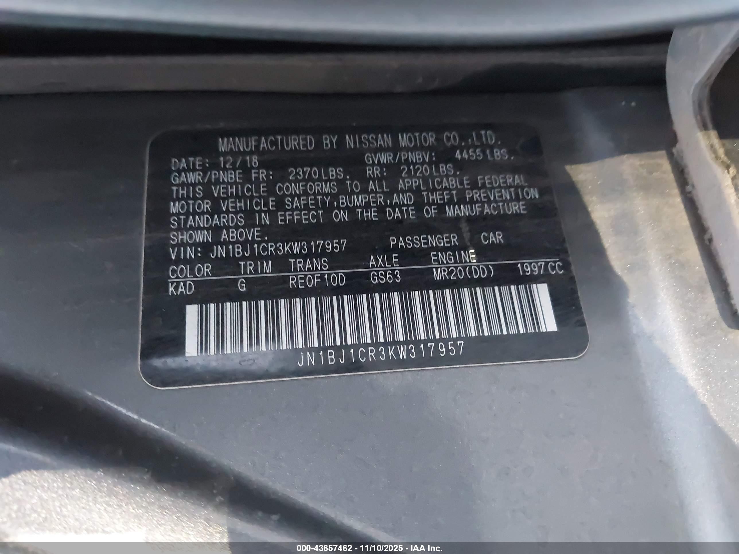 NISSAN ROGUE image 9