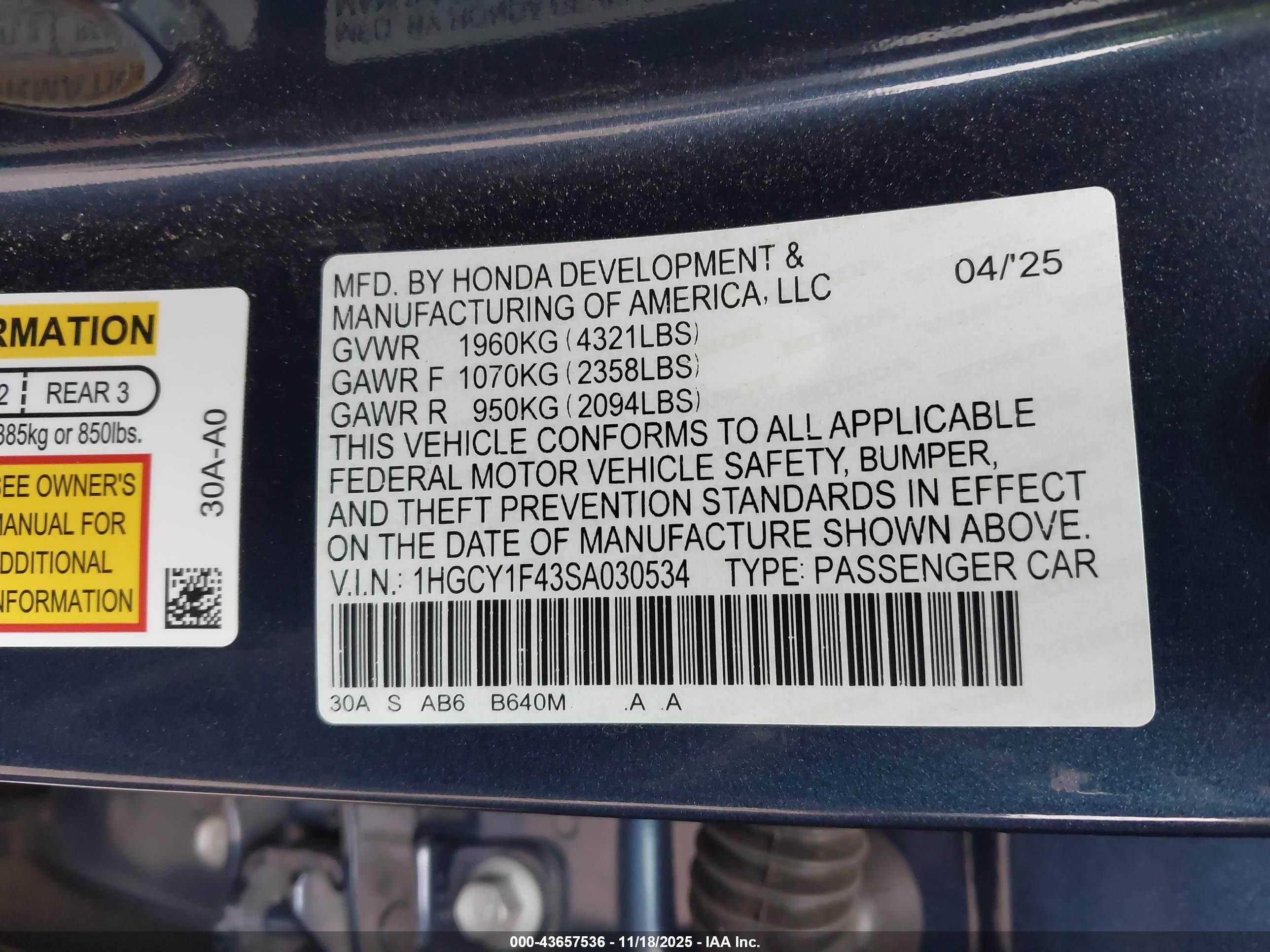 HONDA ACCORD image 9