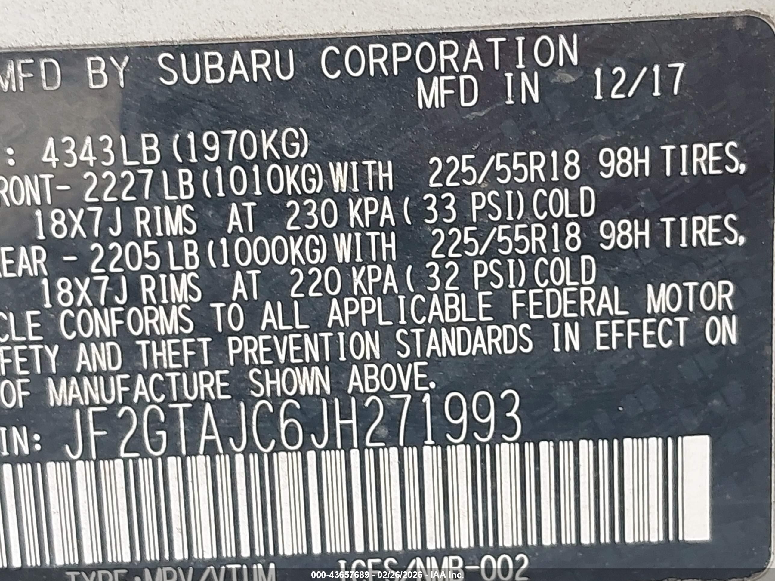 SUBARU CROSSTREK image 9