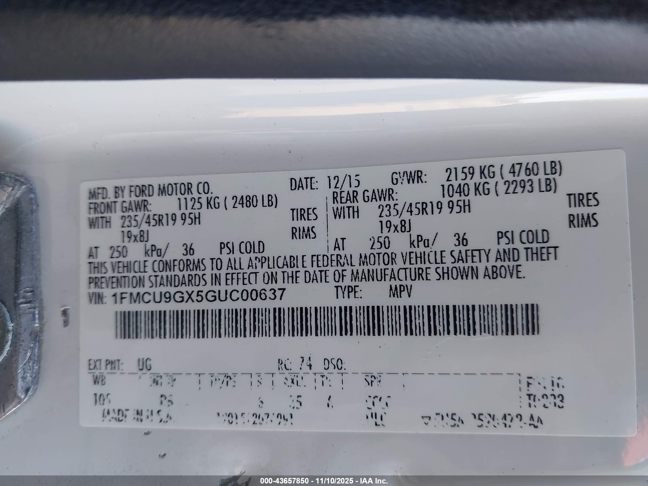 FORD ESCAPE image 9
