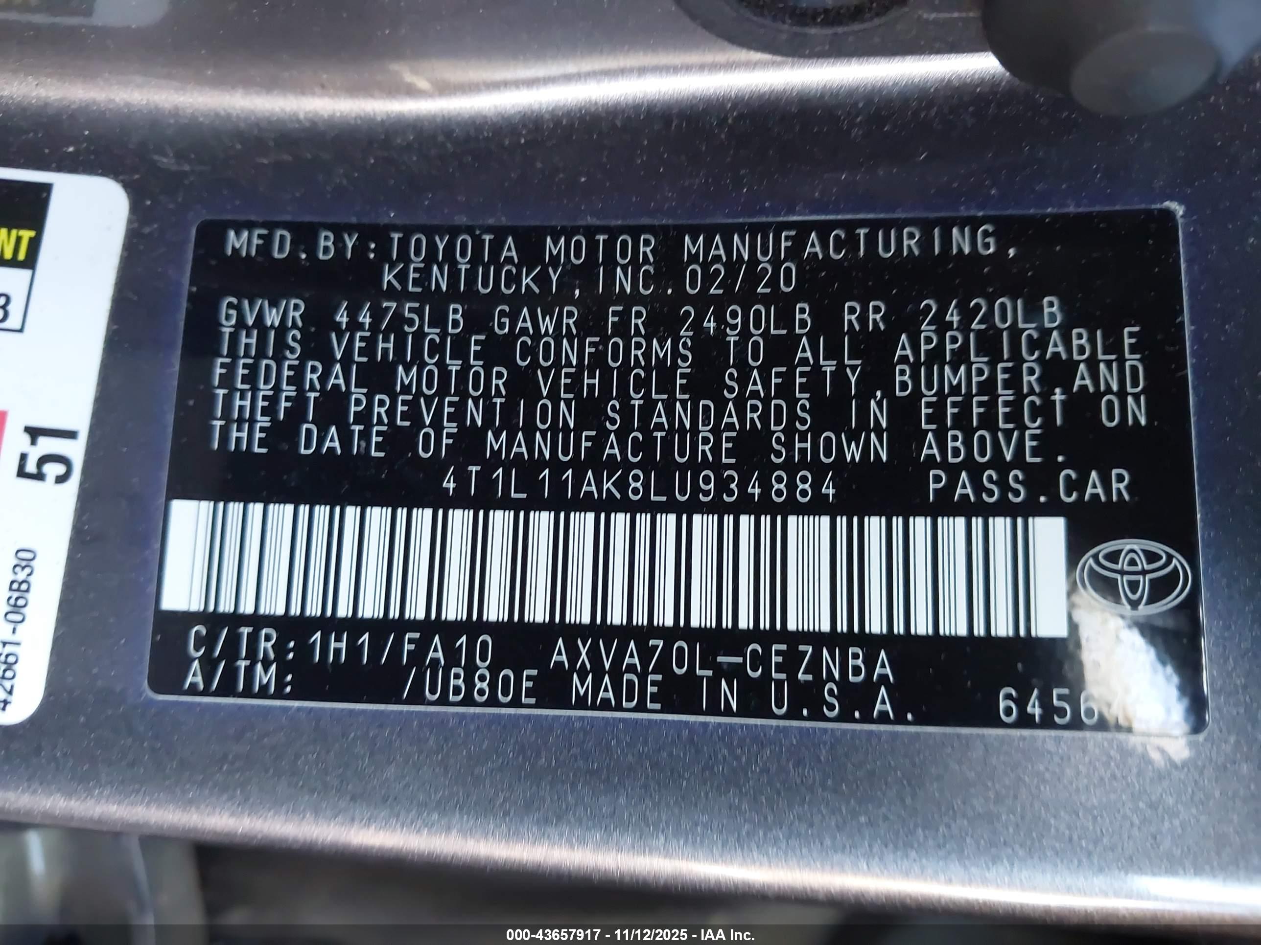 TOYOTA CAMRY image 9