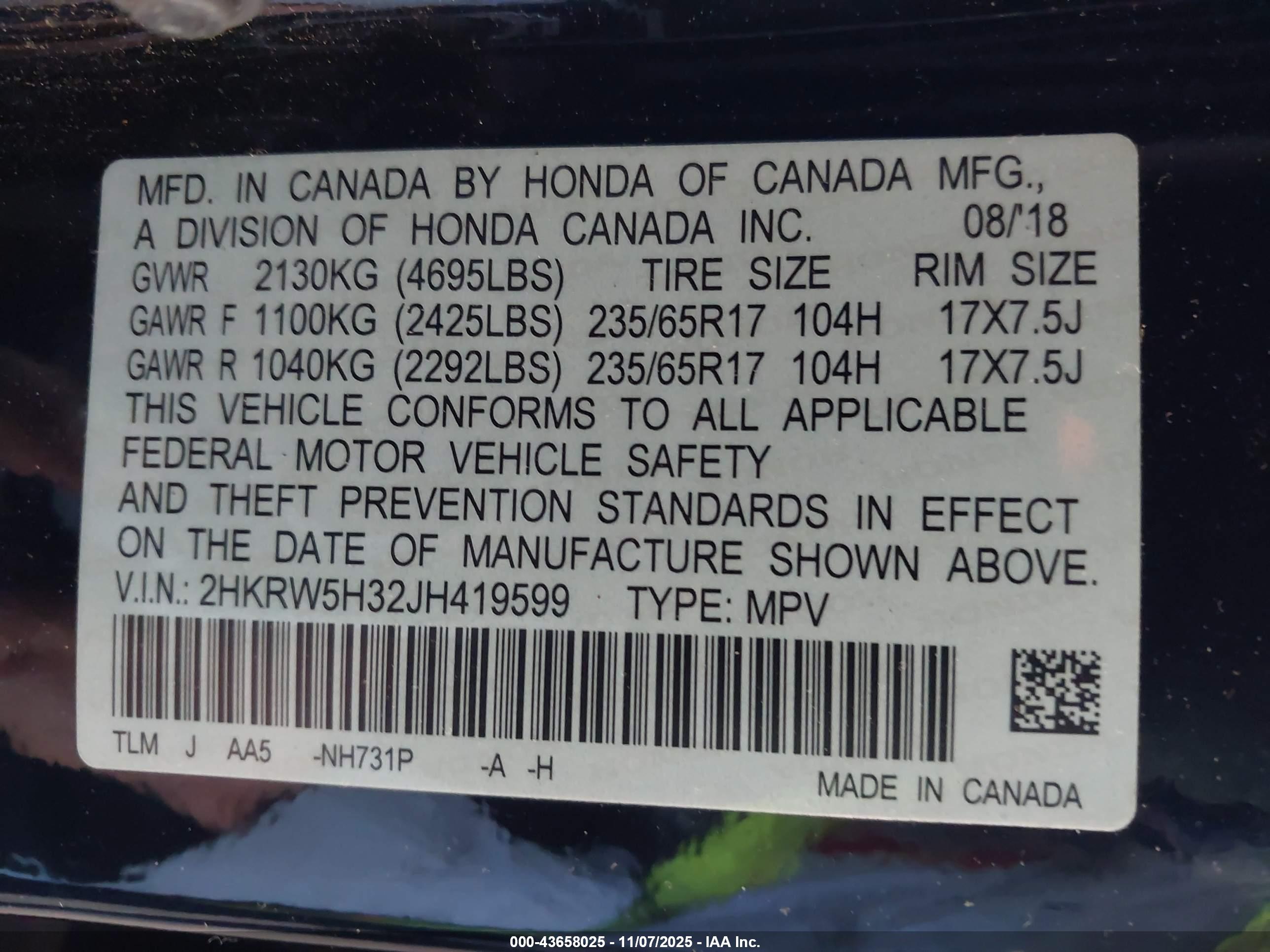 HONDA CR-V image 9