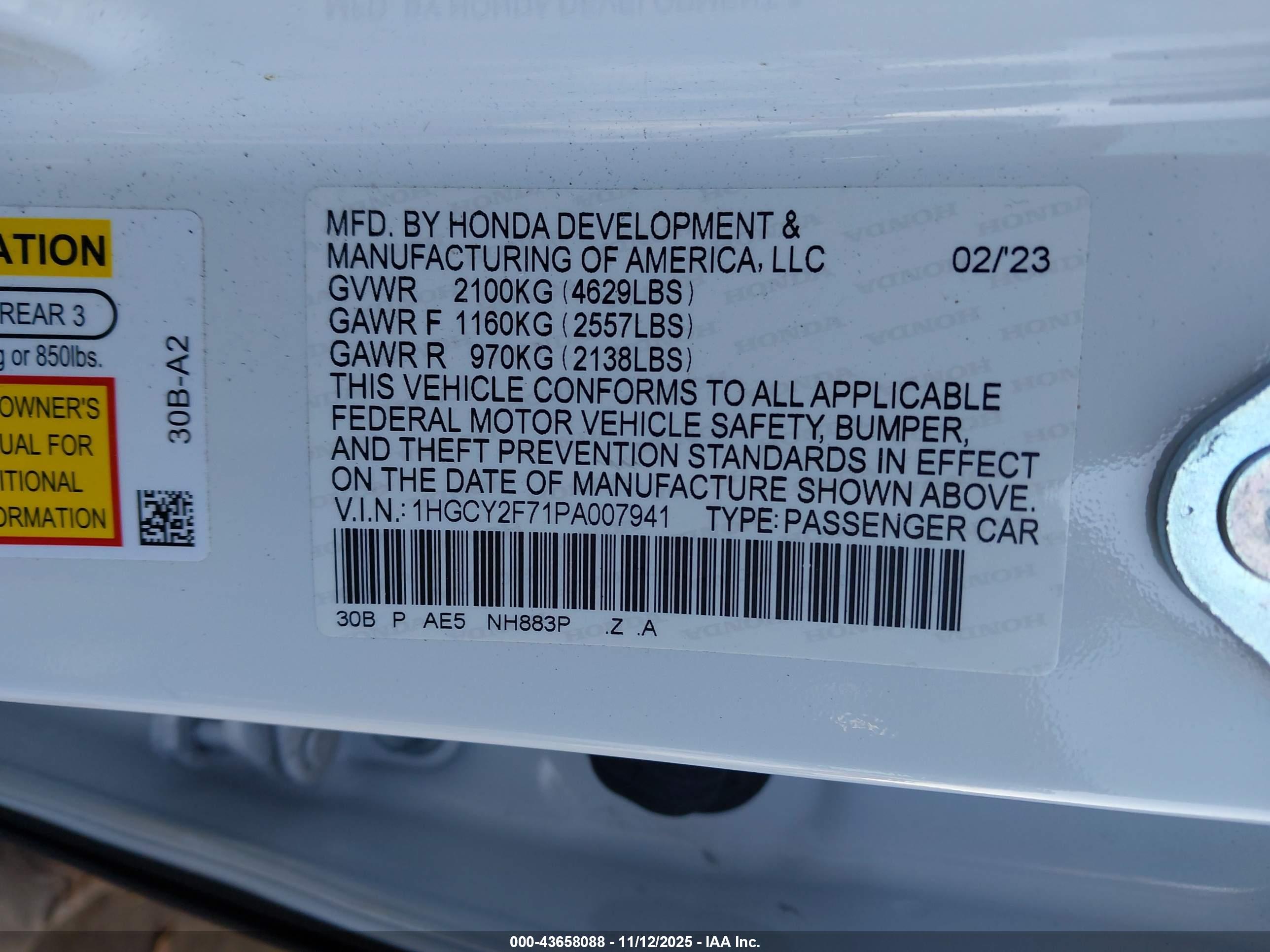 HONDA ACCORD image 9