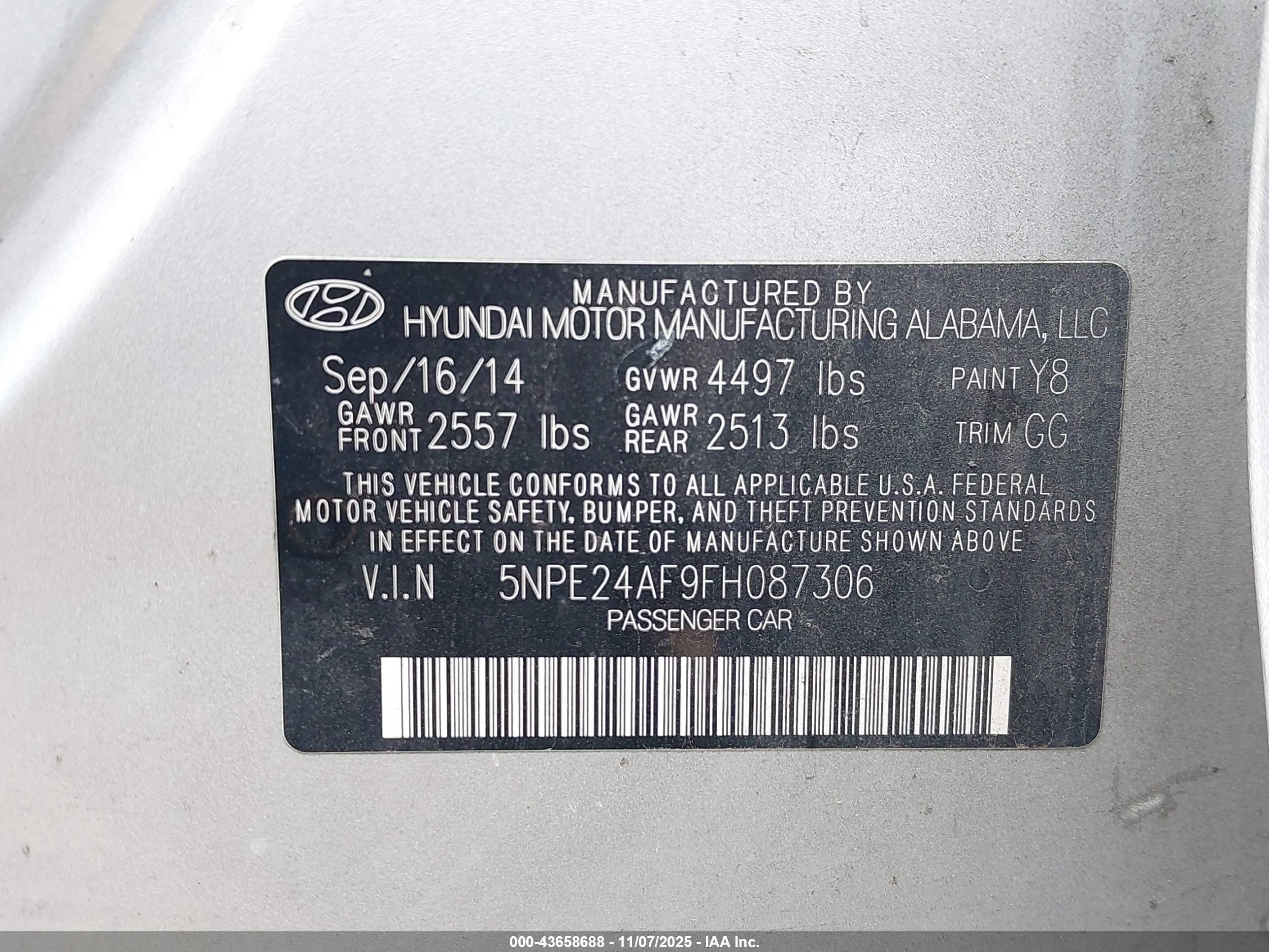 HYUNDAI SONATA image 9