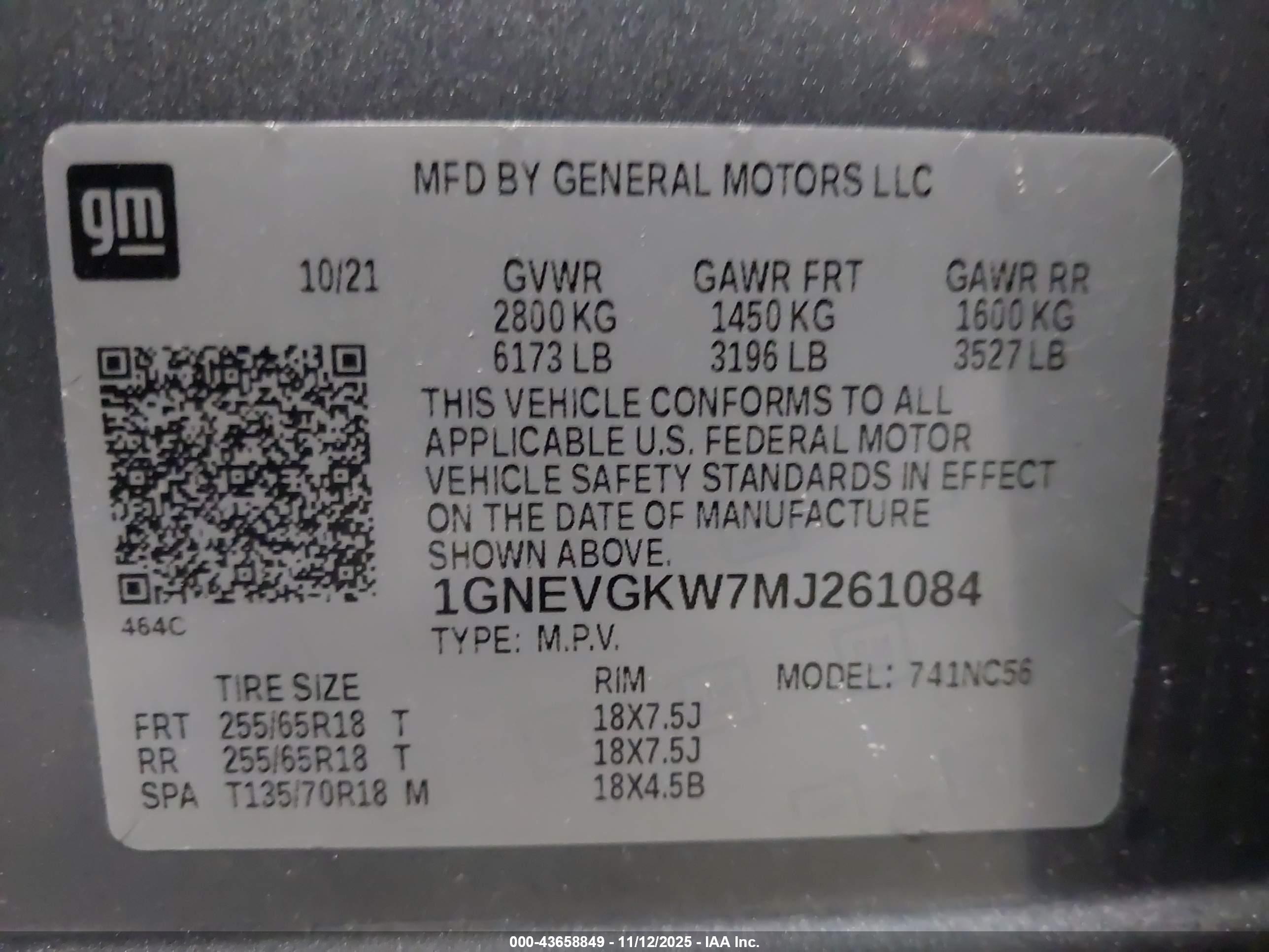 CHEVROLET TRAVERSE image 9