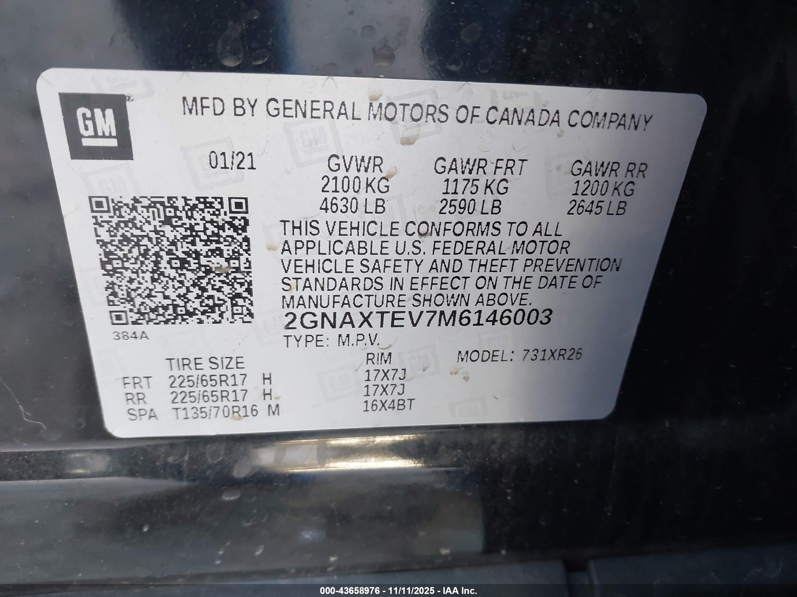 CHEVROLET EQUINOX image 9