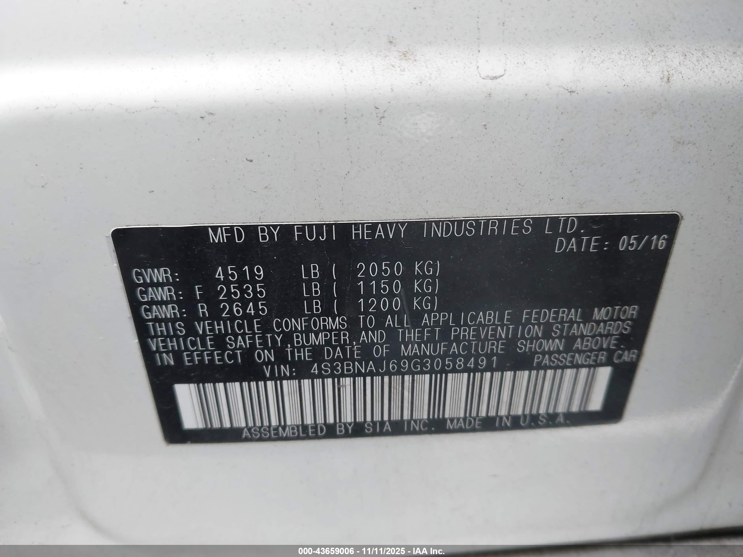 SUBARU LEGACY image 9