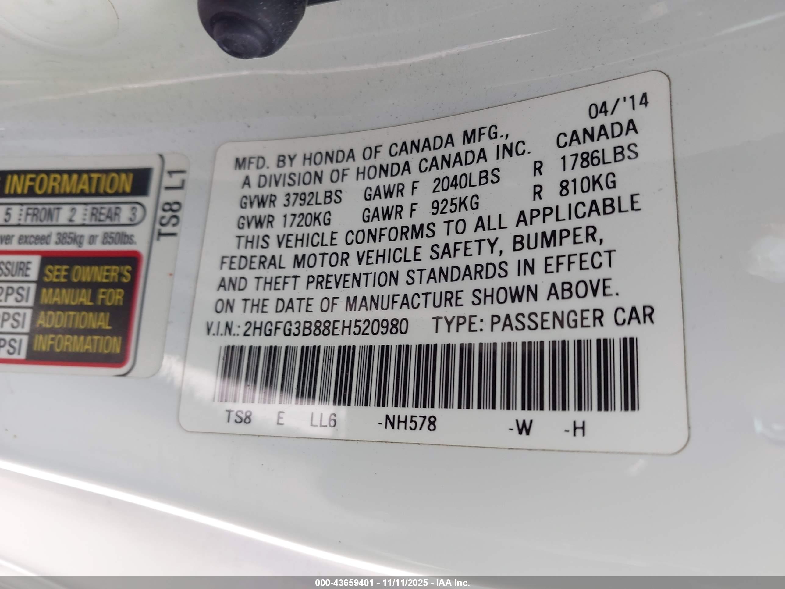 HONDA CIVIC image 9