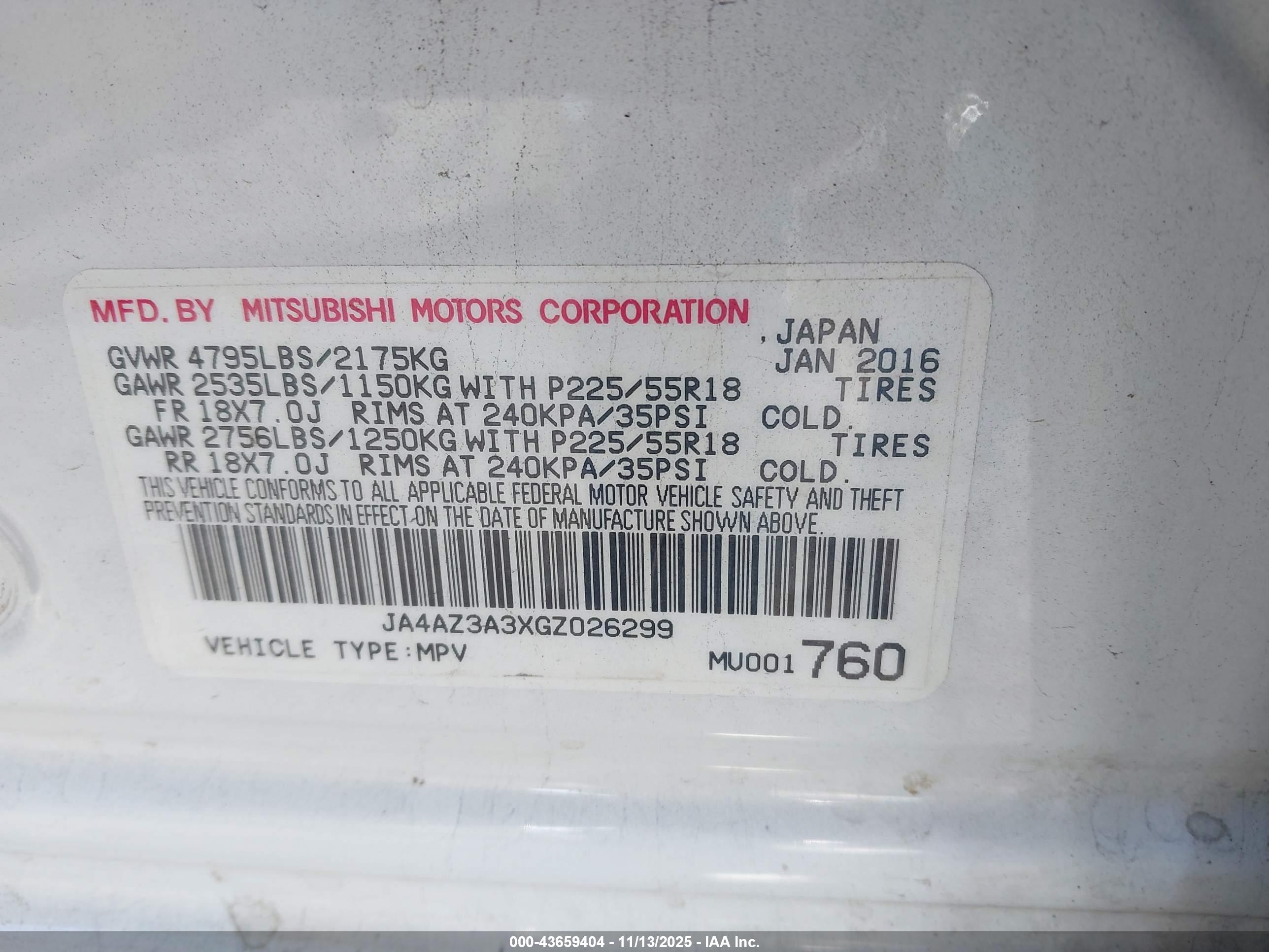 MITSUBISHI OUTLANDER image 9