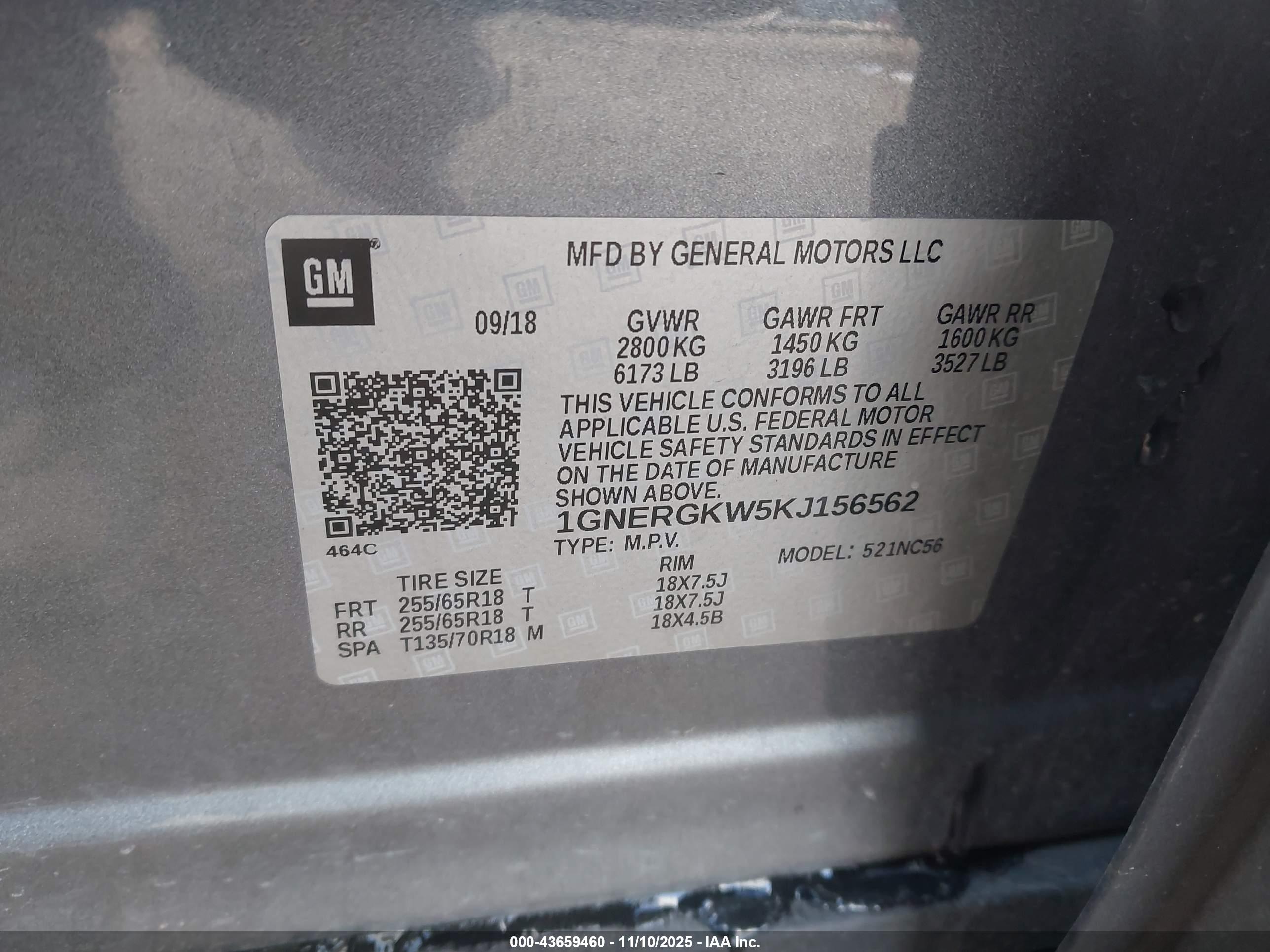CHEVROLET TRAVERSE image 9