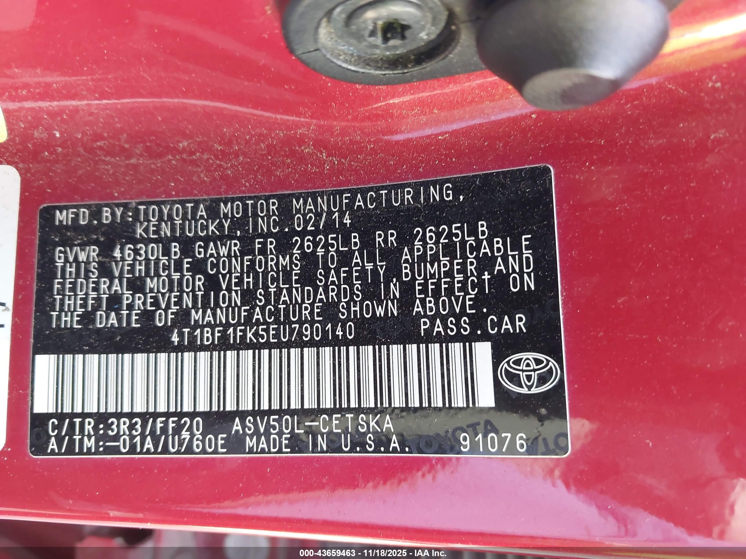 TOYOTA CAMRY image 9