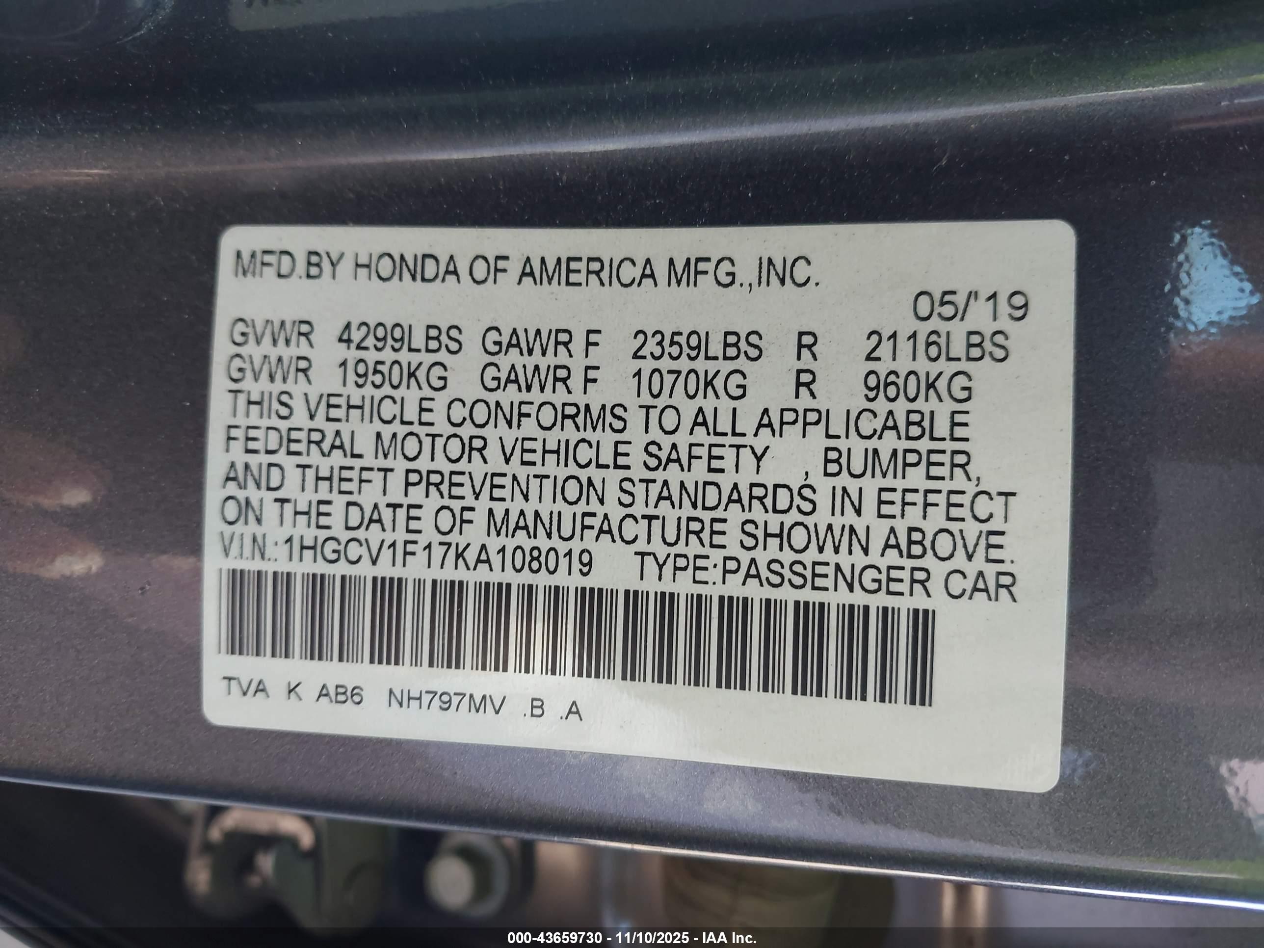 HONDA ACCORD image 9