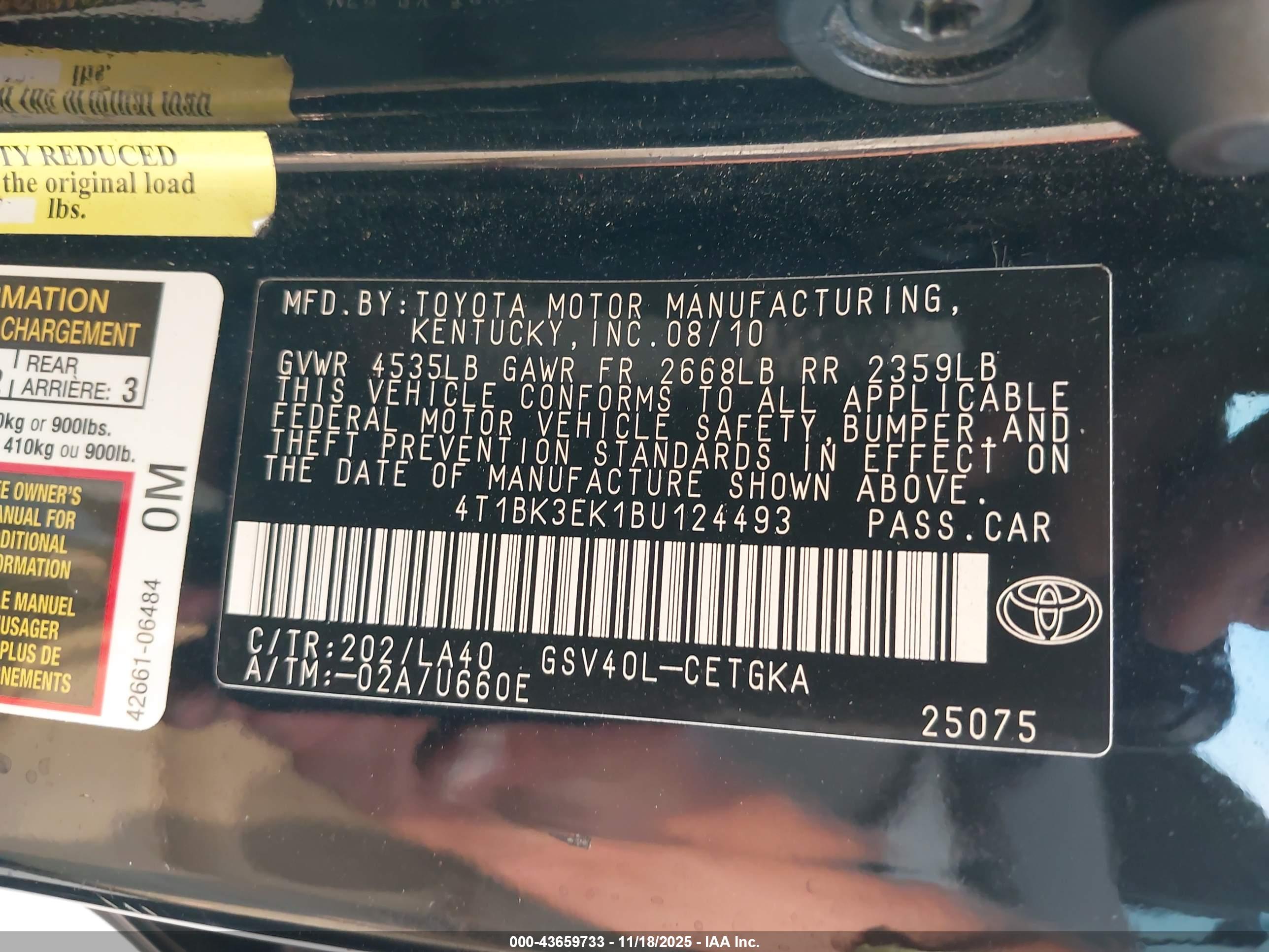 TOYOTA CAMRY image 9