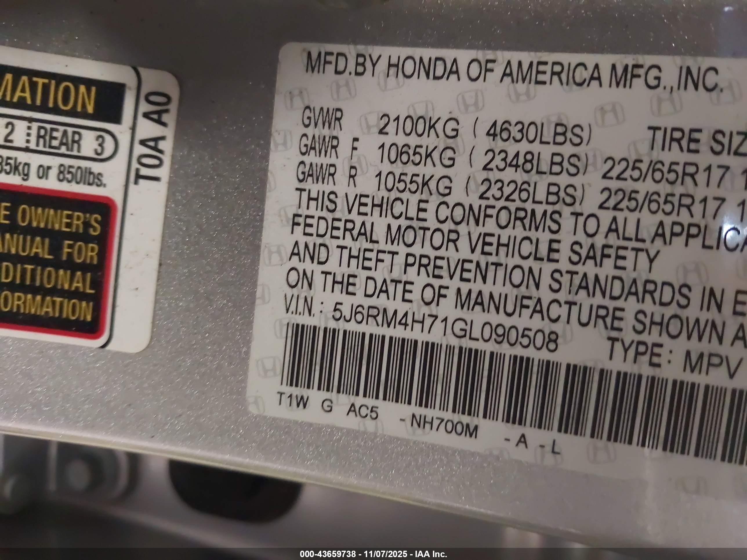HONDA CR-V image 9
