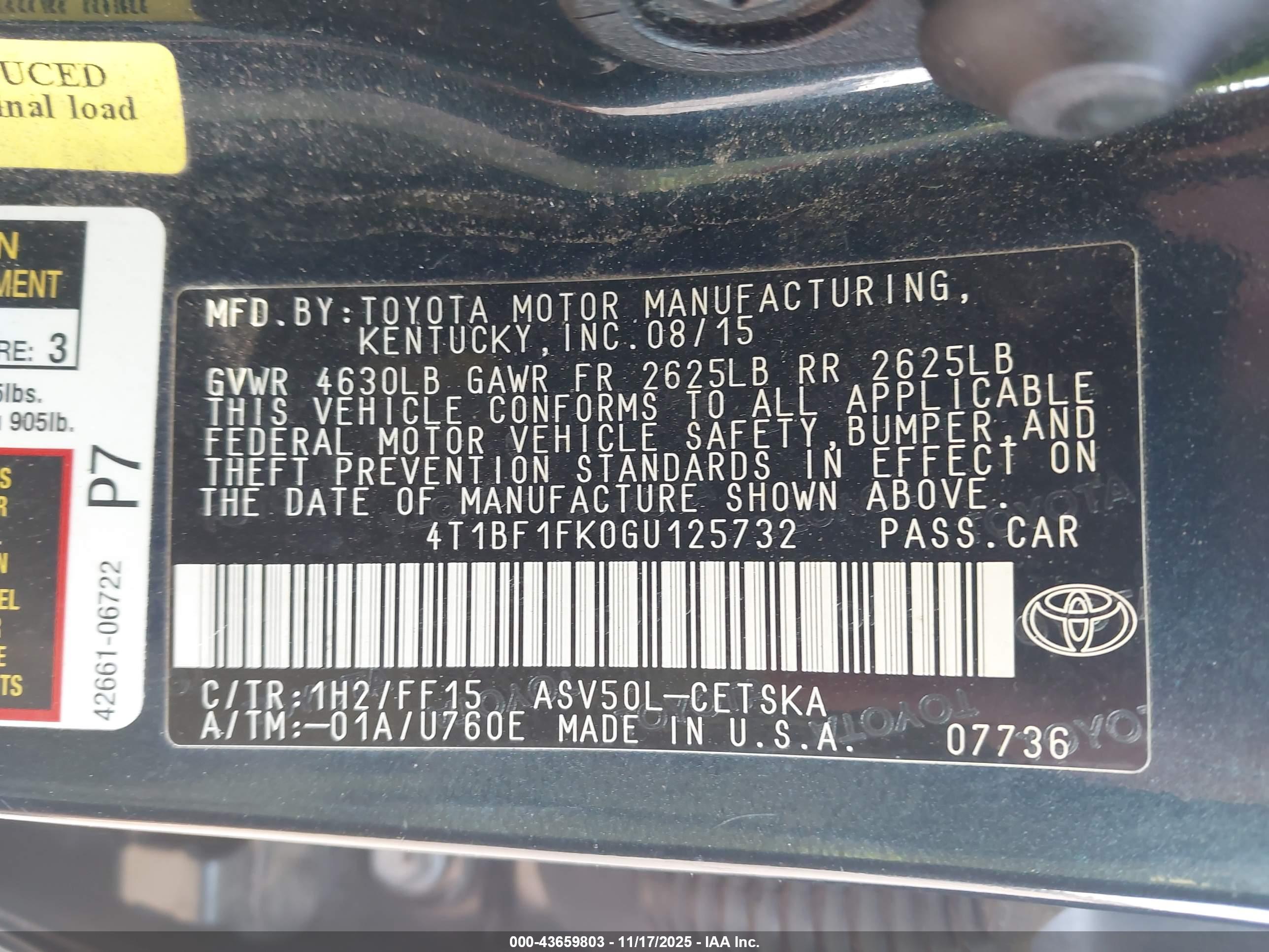 TOYOTA CAMRY image 9