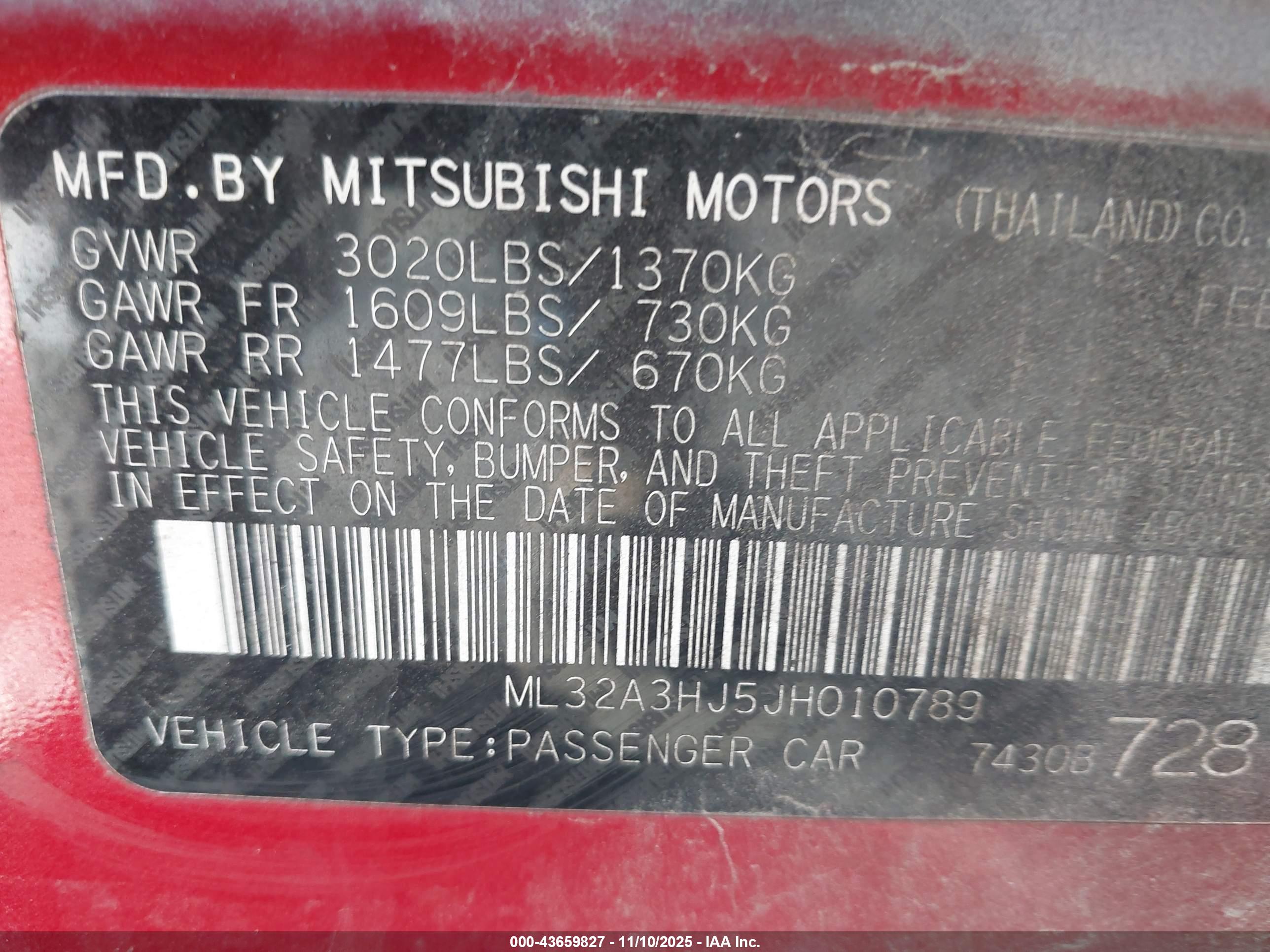 MITSUBISHI MIRAGE image 9