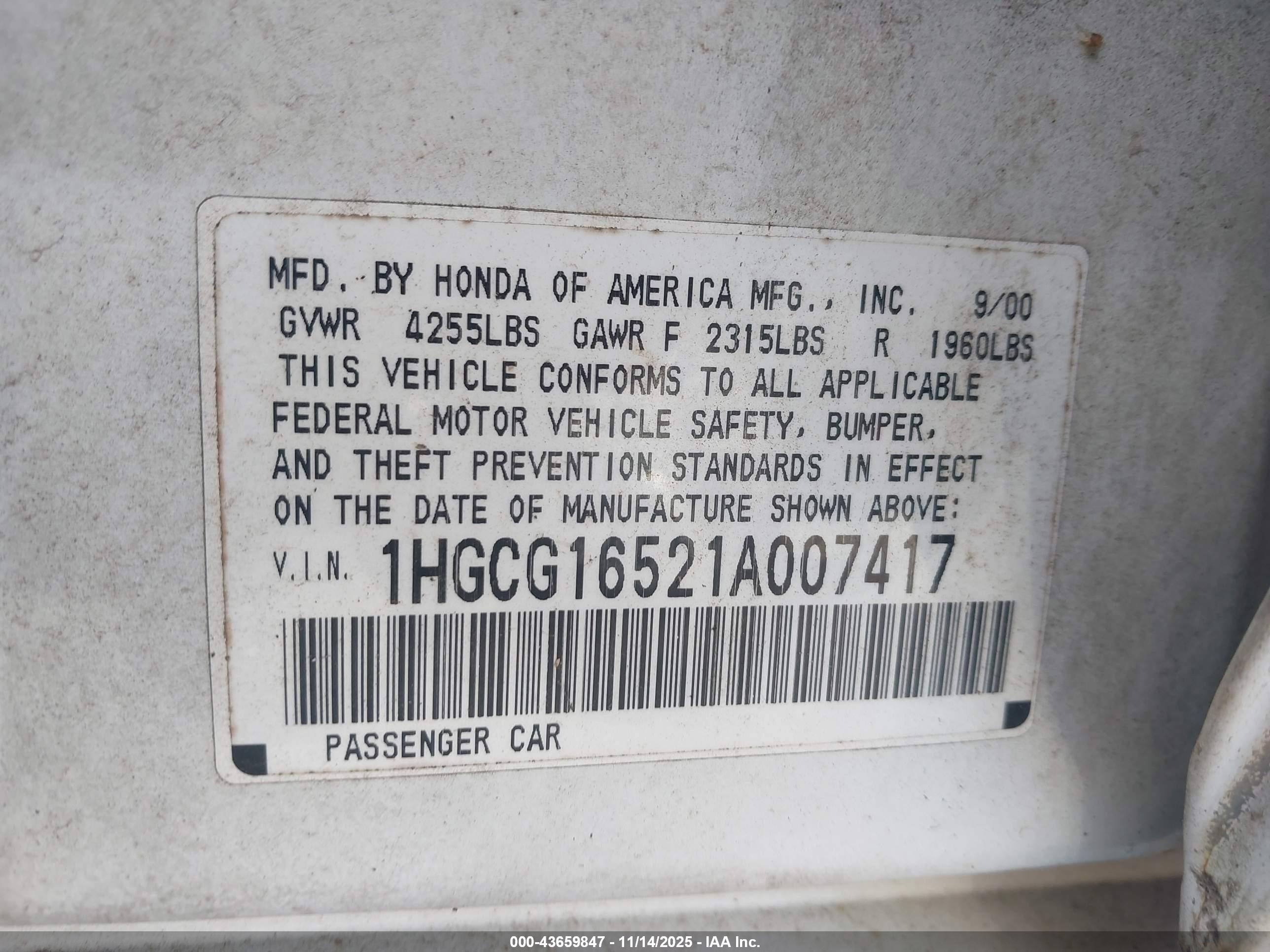 HONDA ACCORD image 9