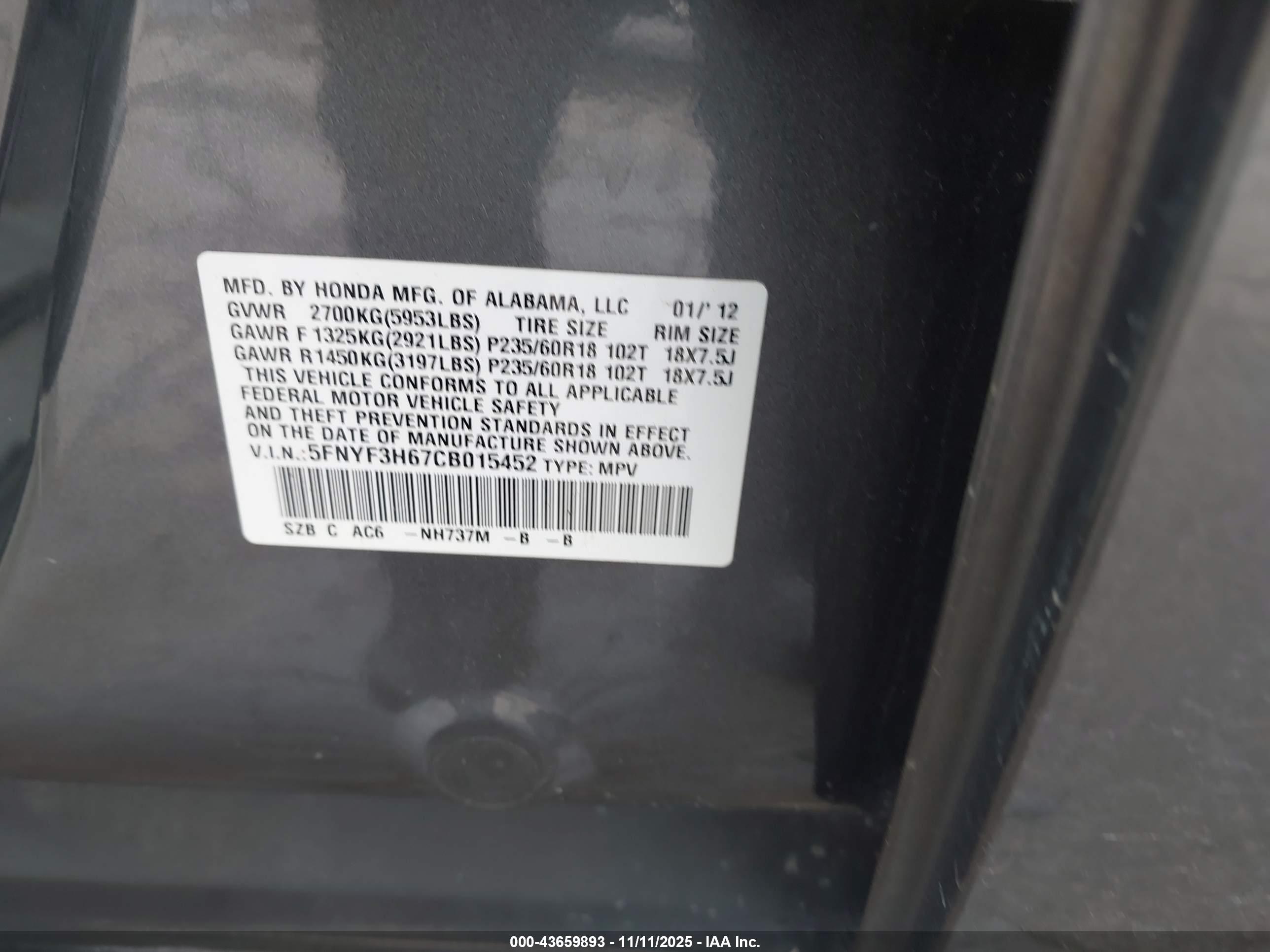 HONDA PILOT image 9