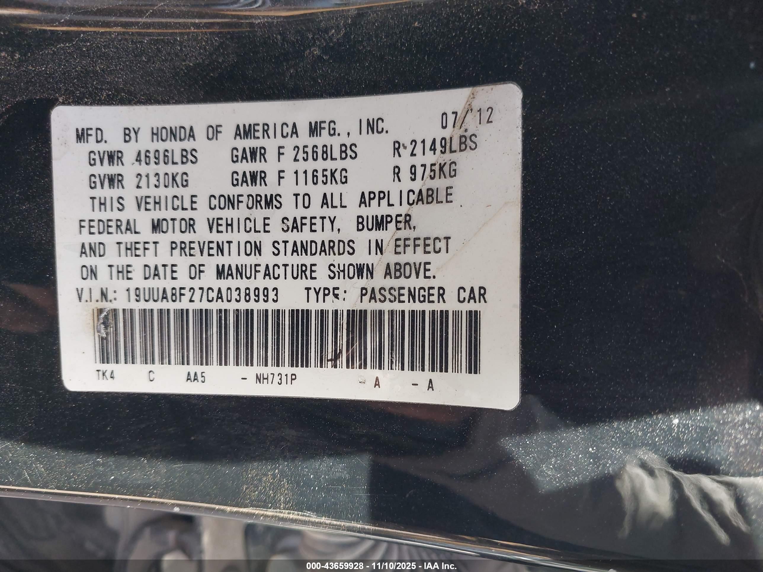 ACURA TL image 9