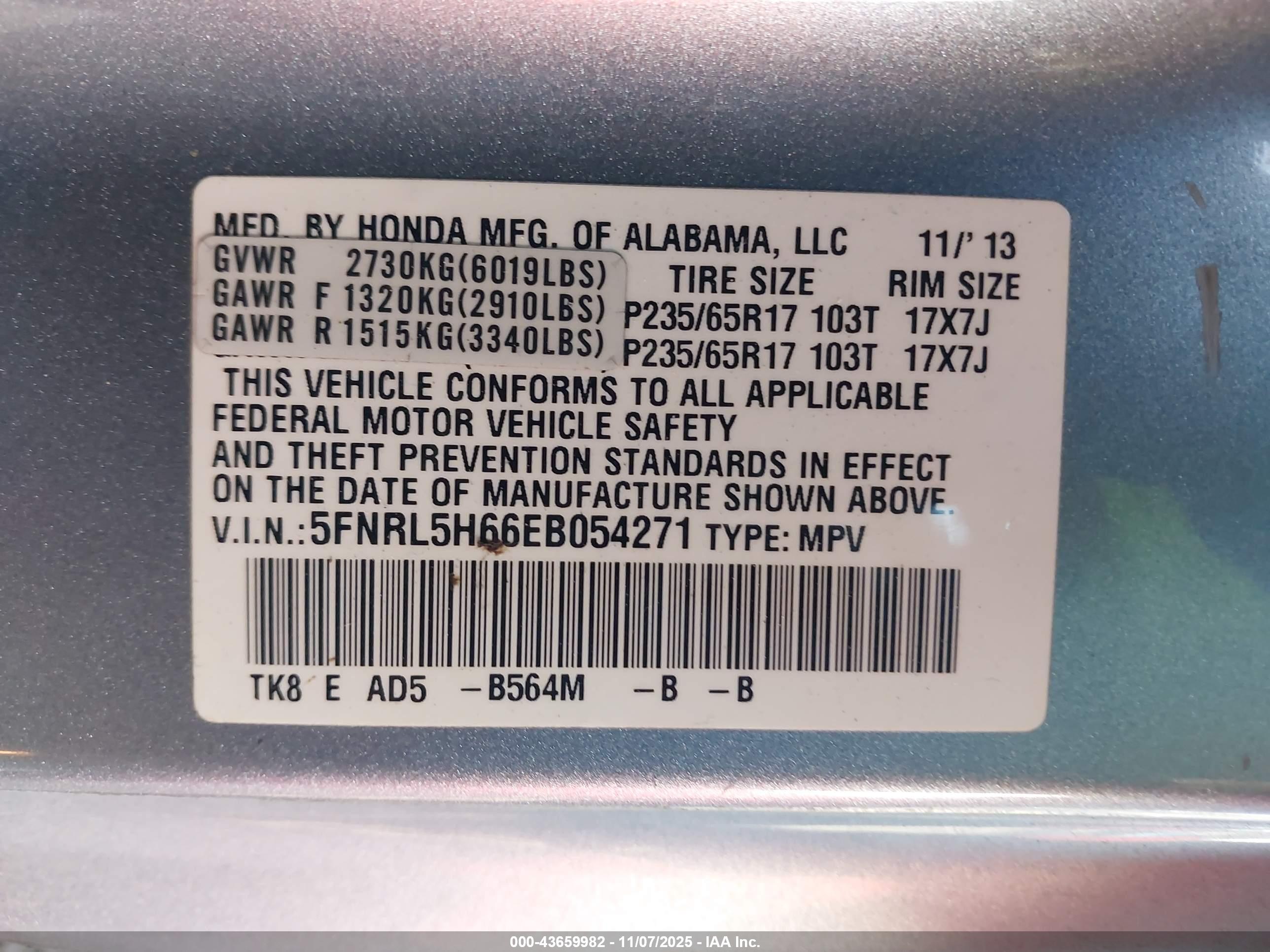 HONDA ODYSSEY image 9