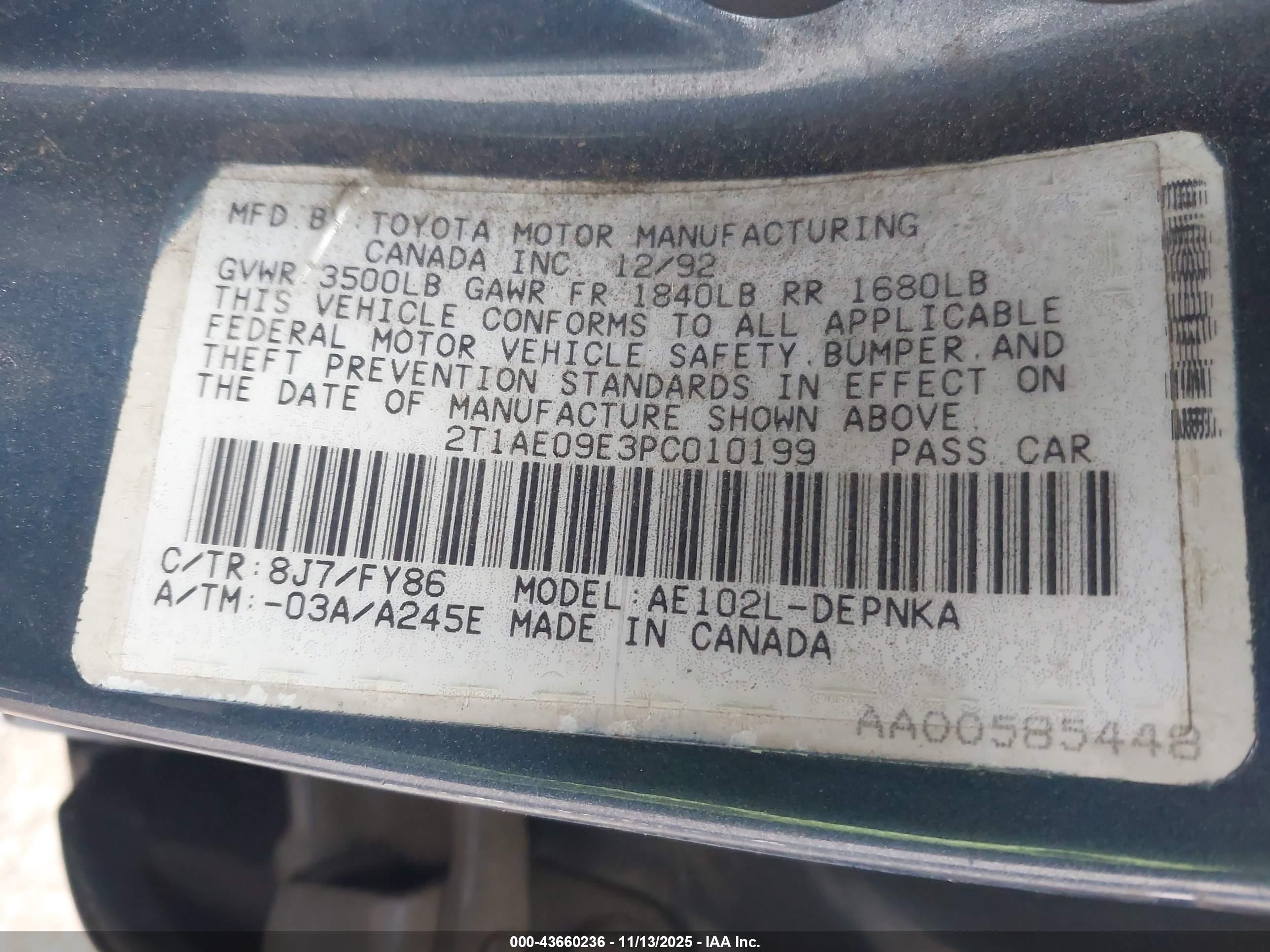 TOYOTA COROLLA image 9