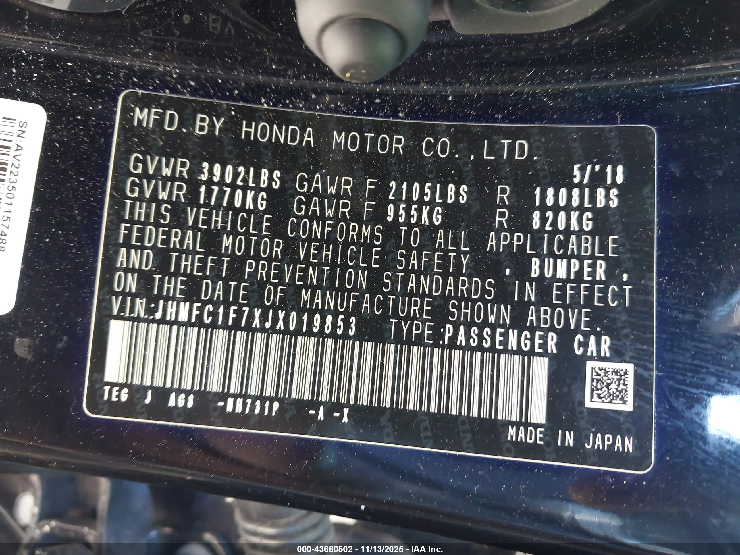 HONDA CIVIC image 9