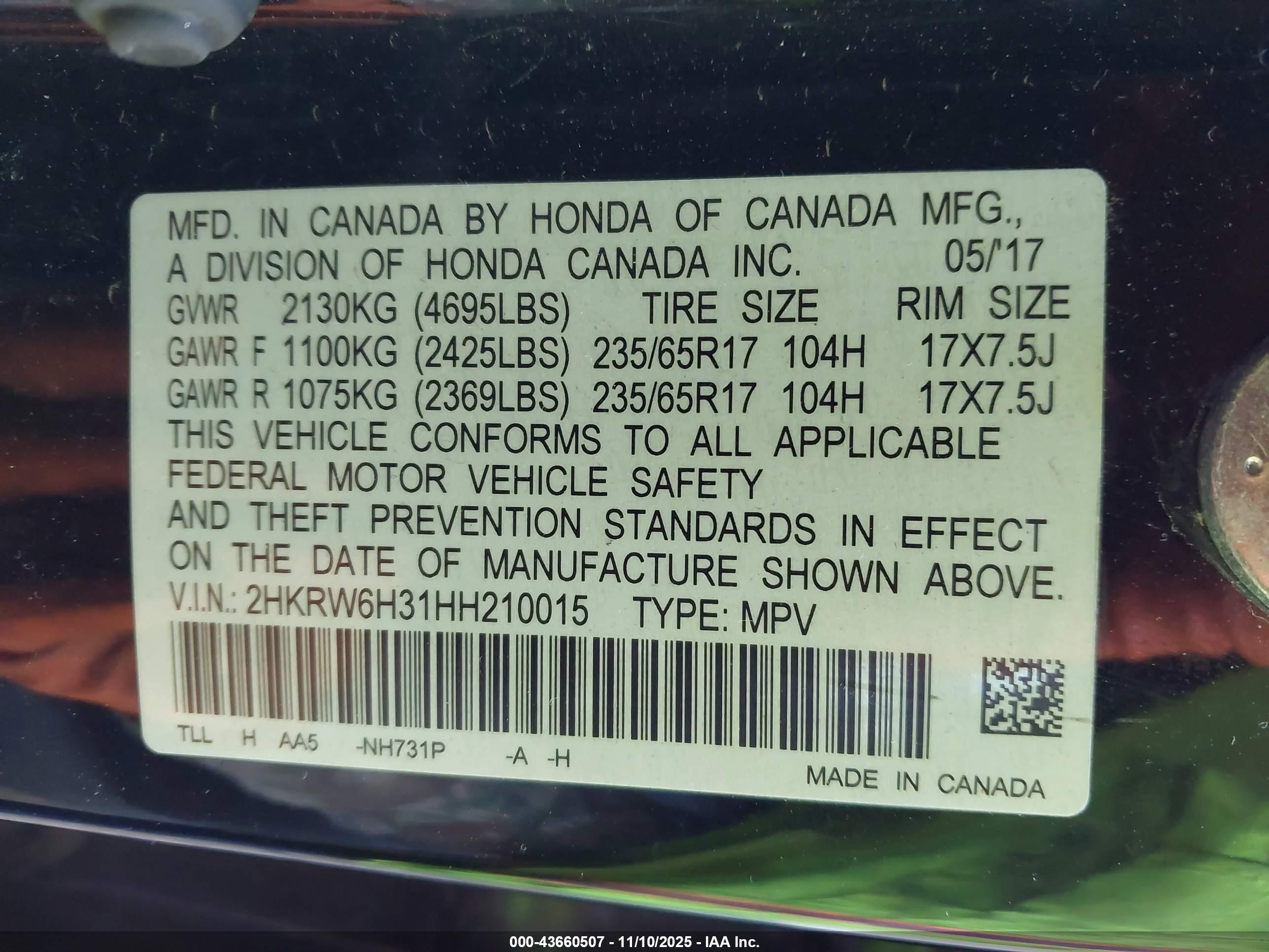 HONDA CR-V image 9
