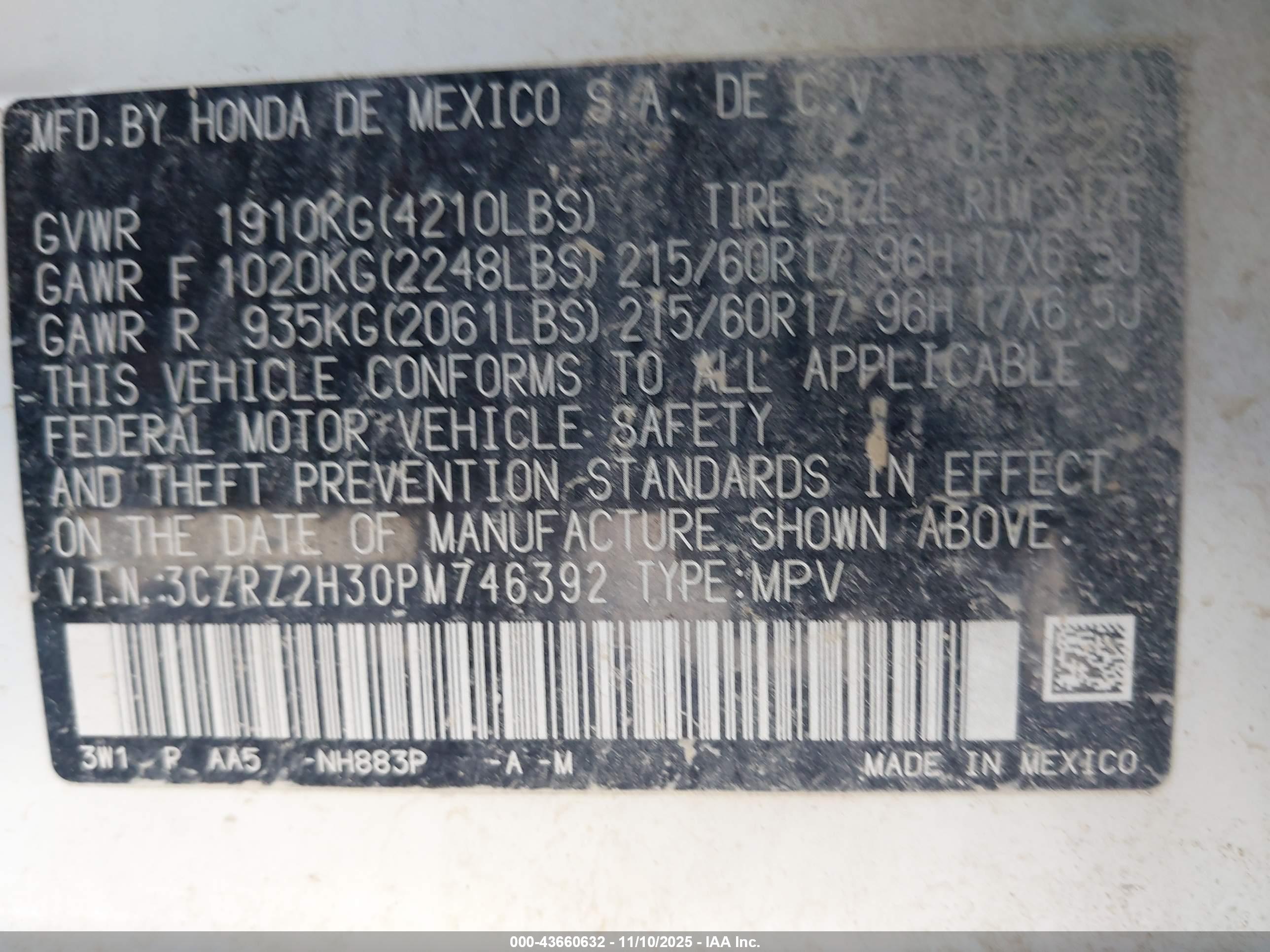 HONDA HR-V image 9
