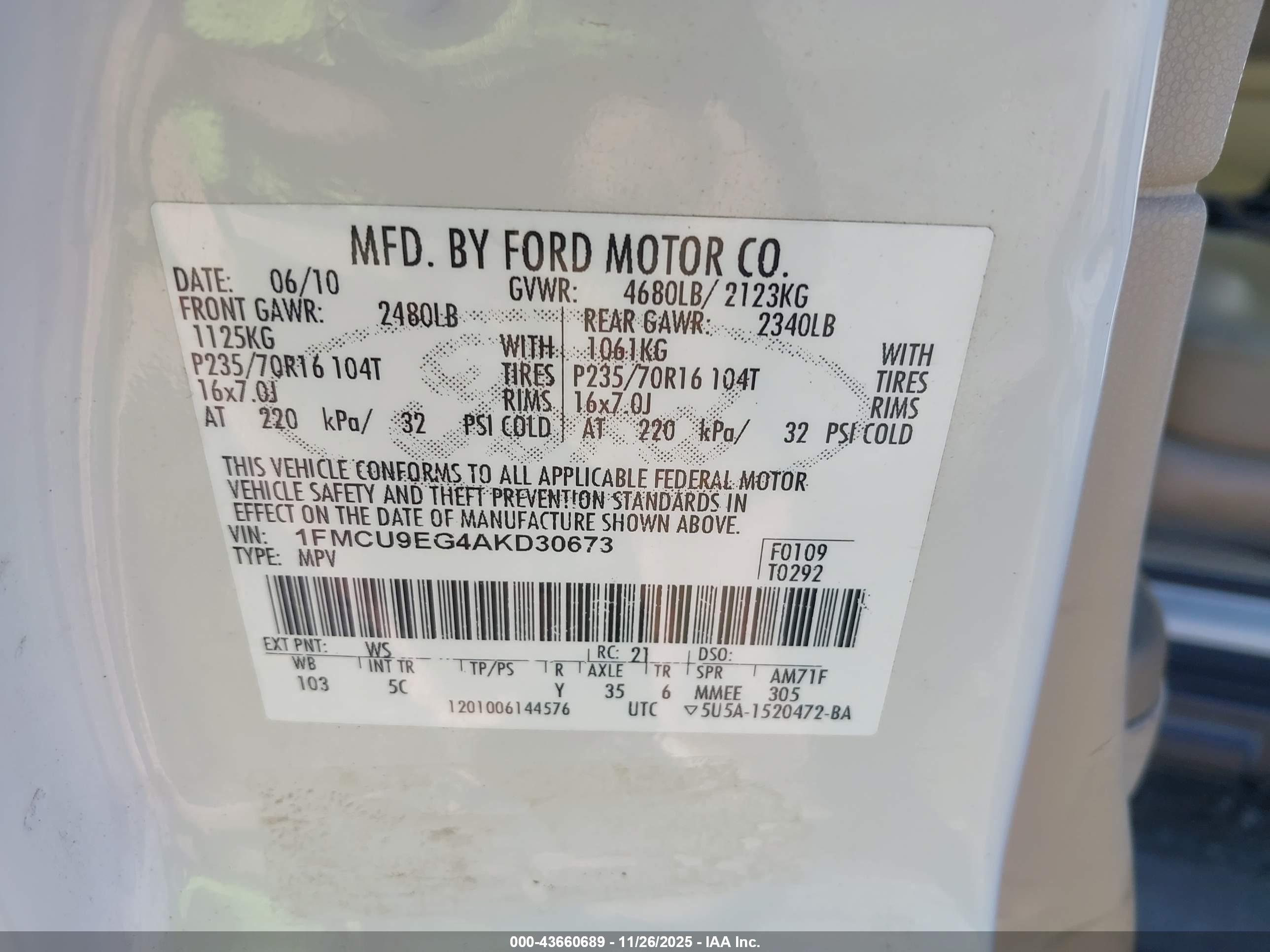 FORD ESCAPE image 9
