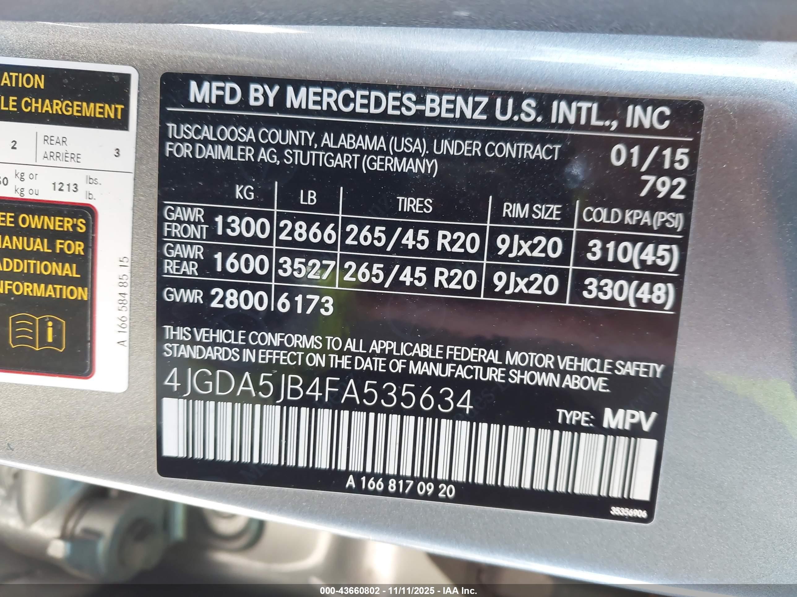 MERCEDES-BENZ ML image 9