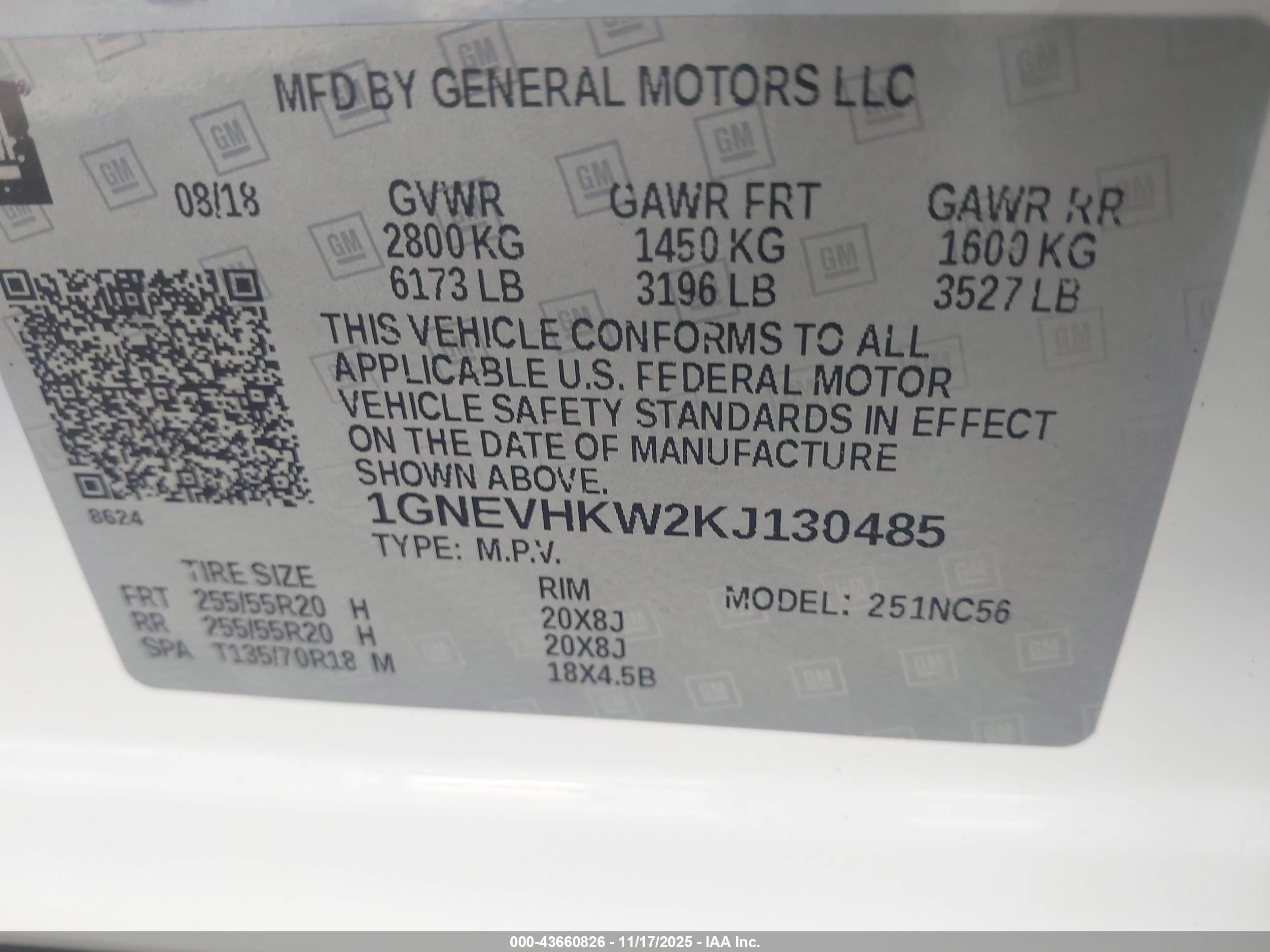 CHEVROLET TRAVERSE image 9