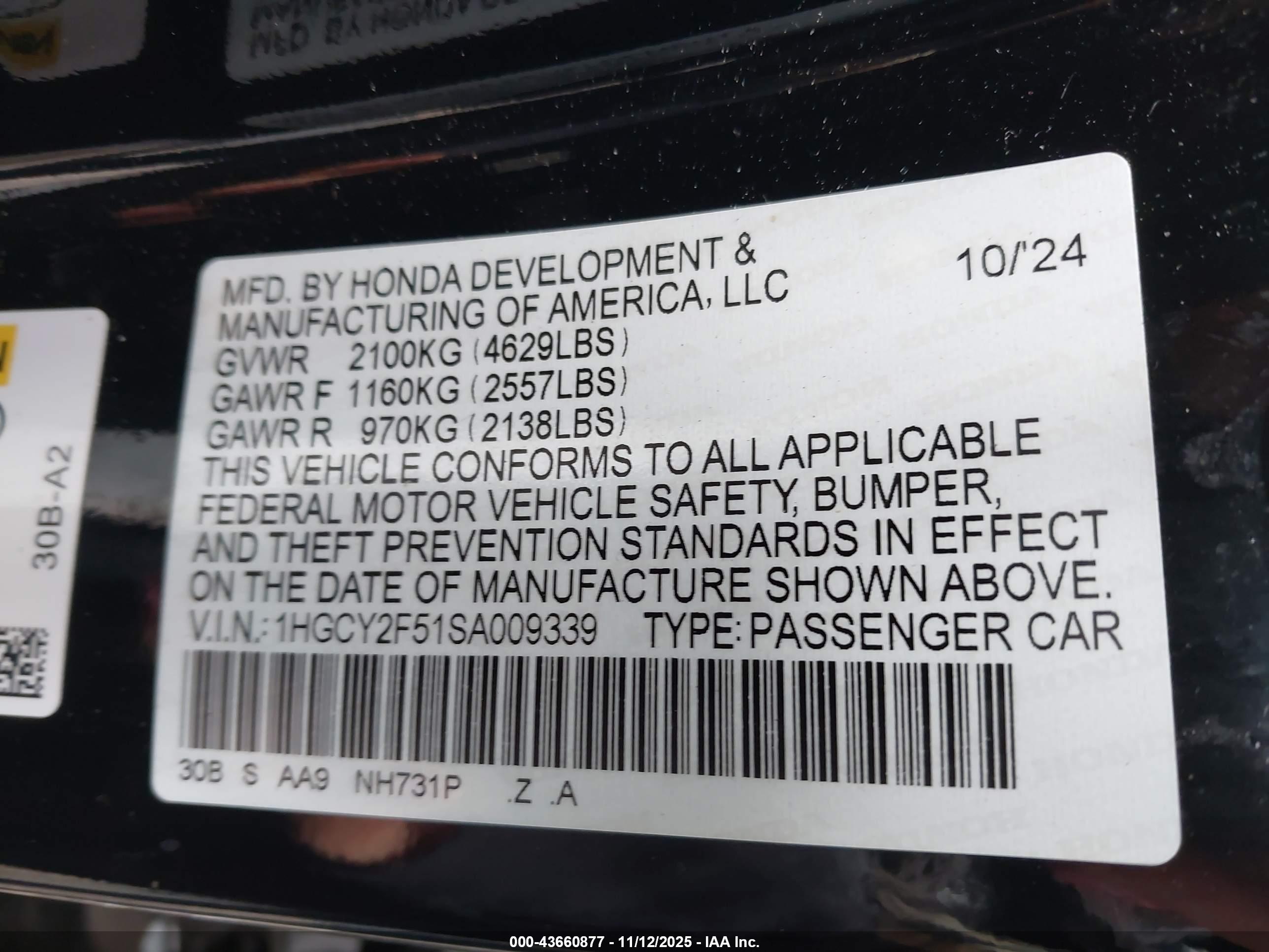 HONDA ACCORD image 9