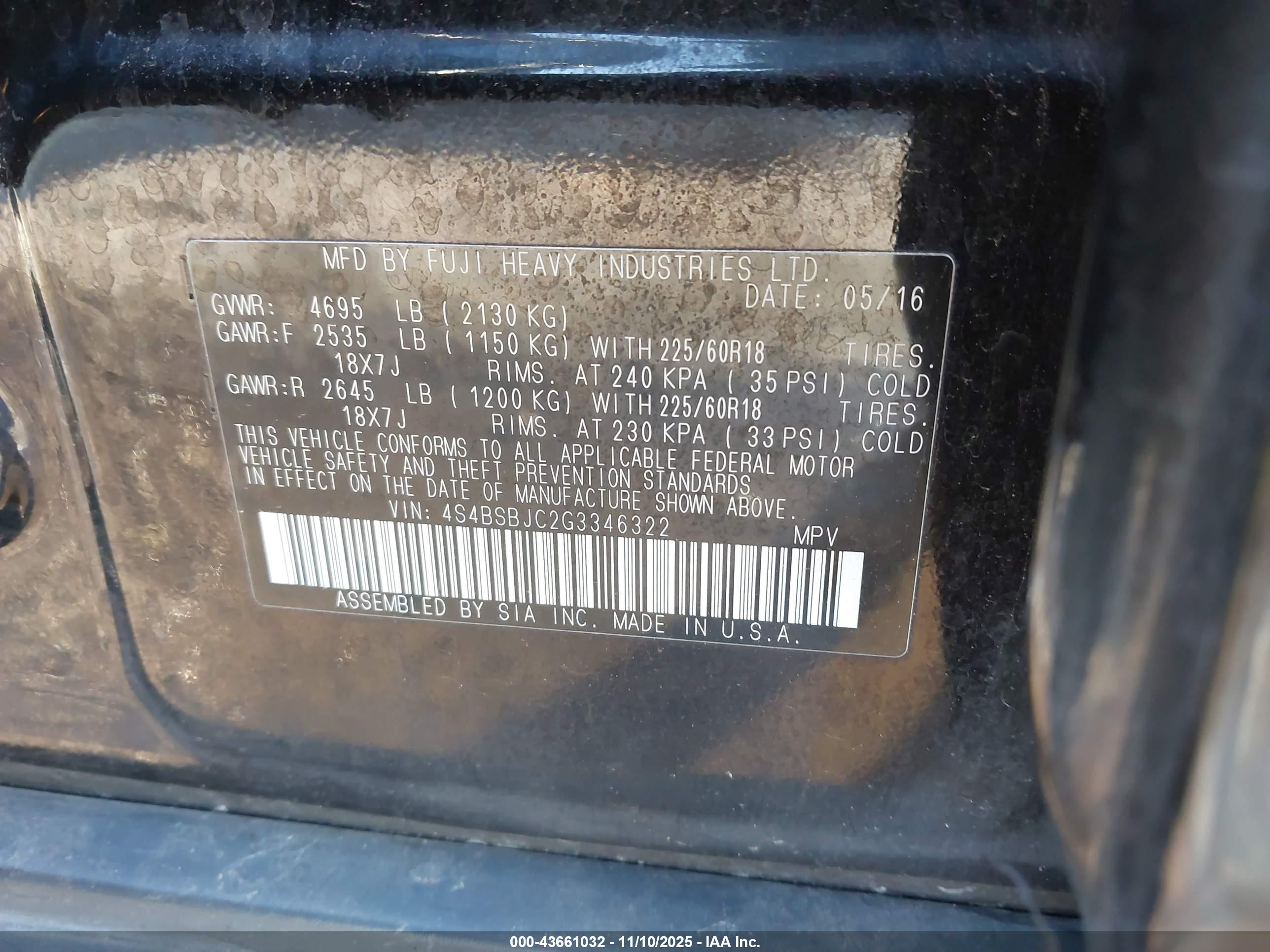 SUBARU OUTBACK image 9