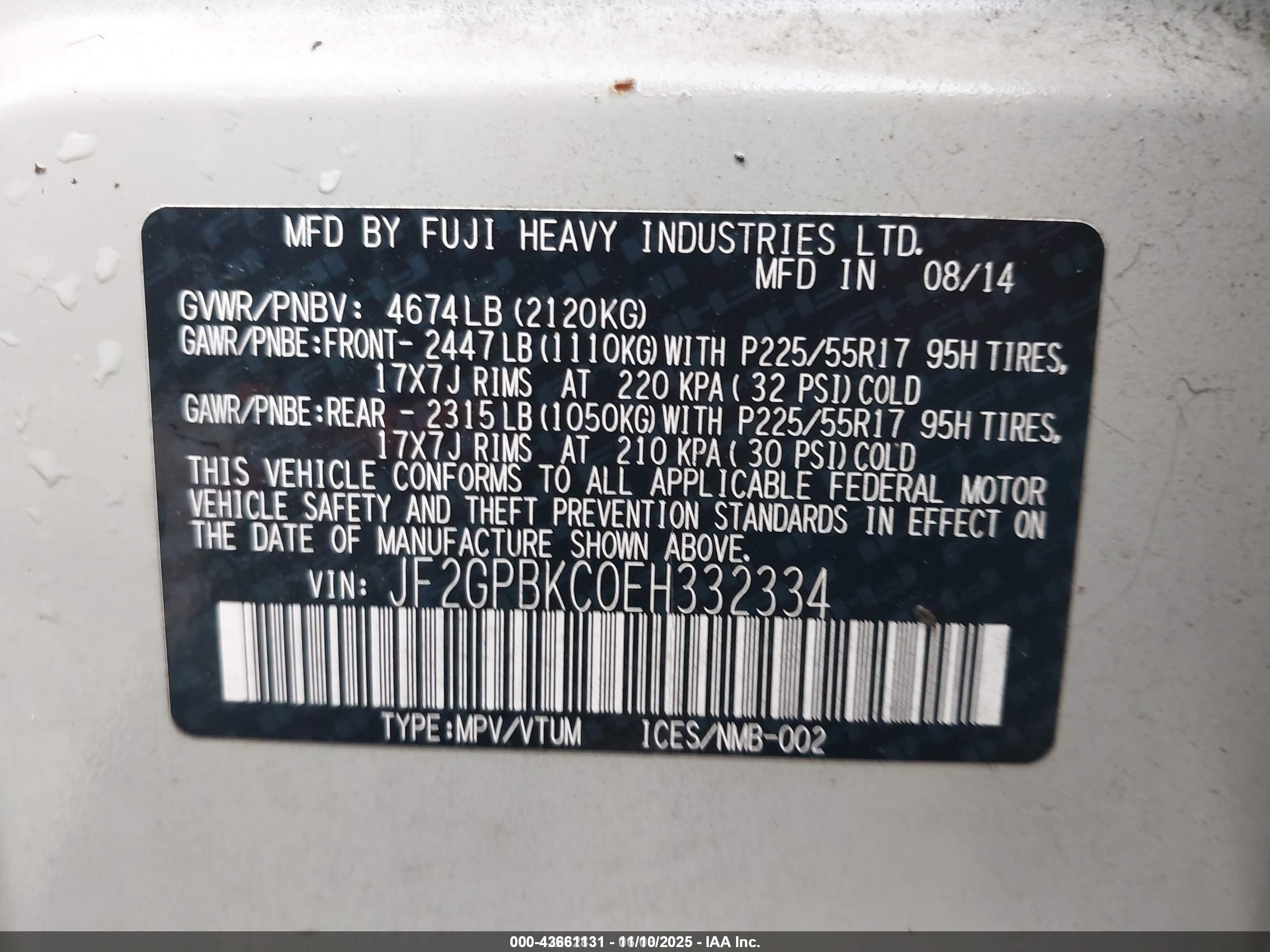 SUBARU XV image 9