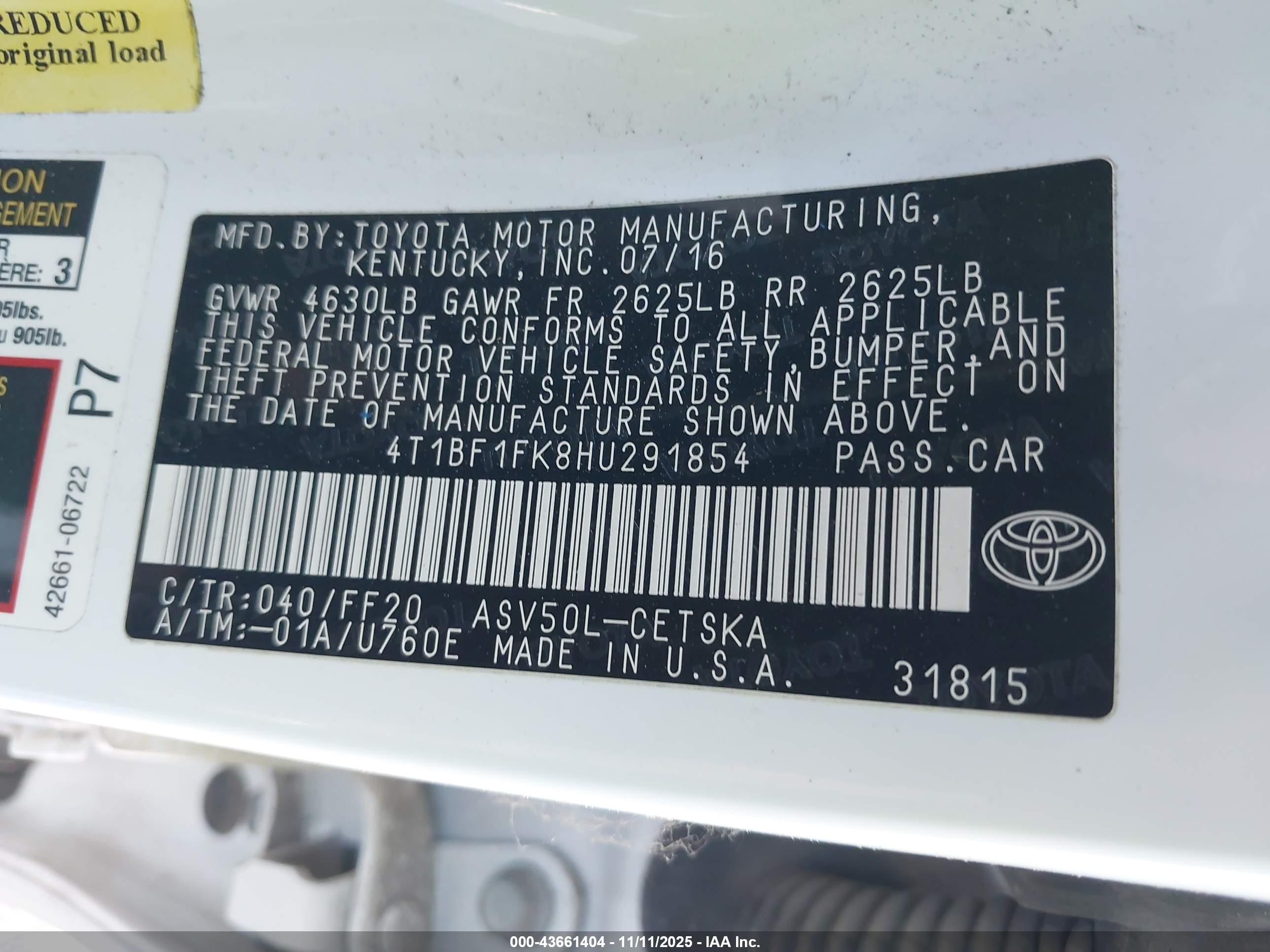 TOYOTA CAMRY image 9