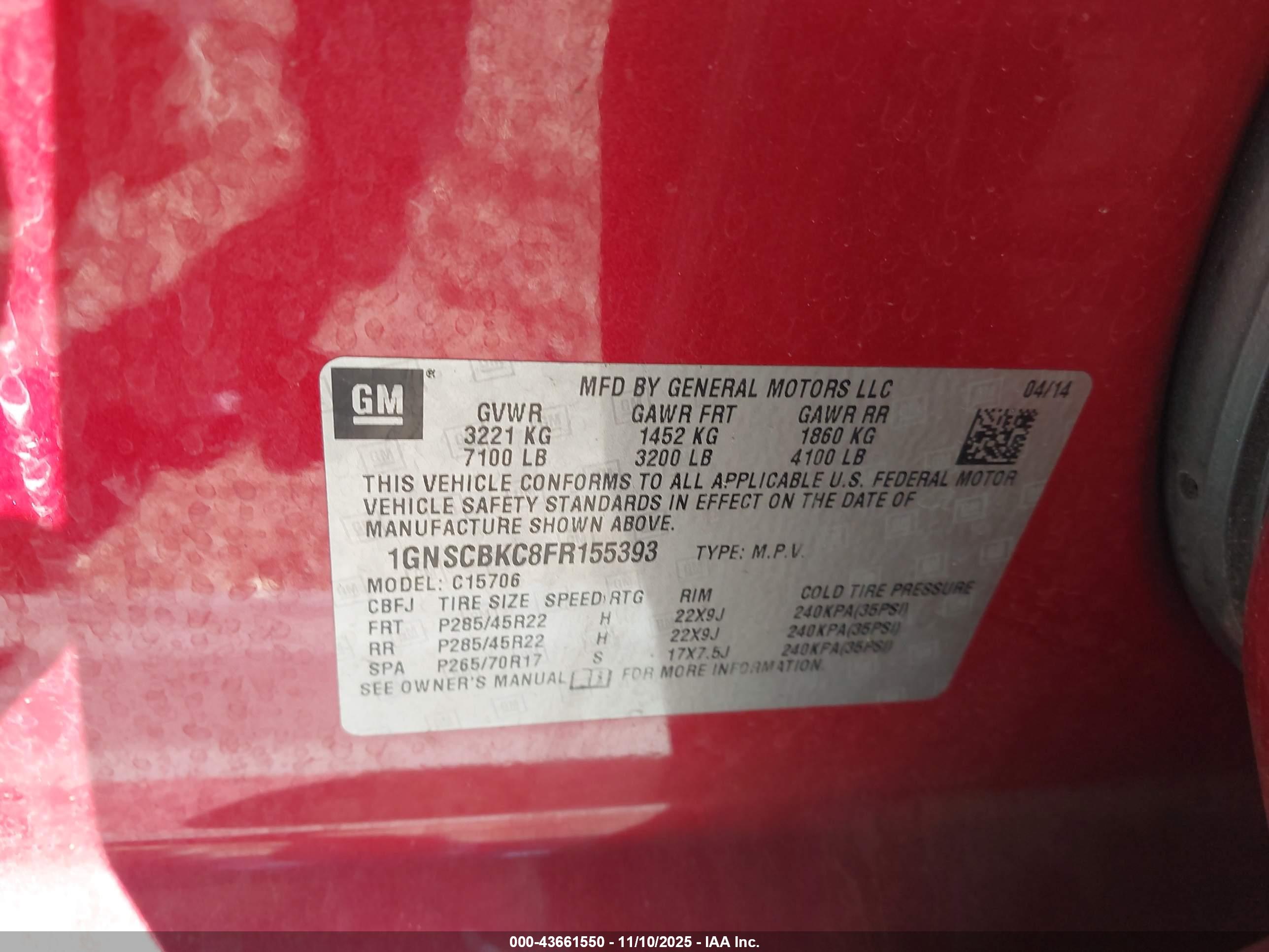 CHEVROLET TAHOE image 9