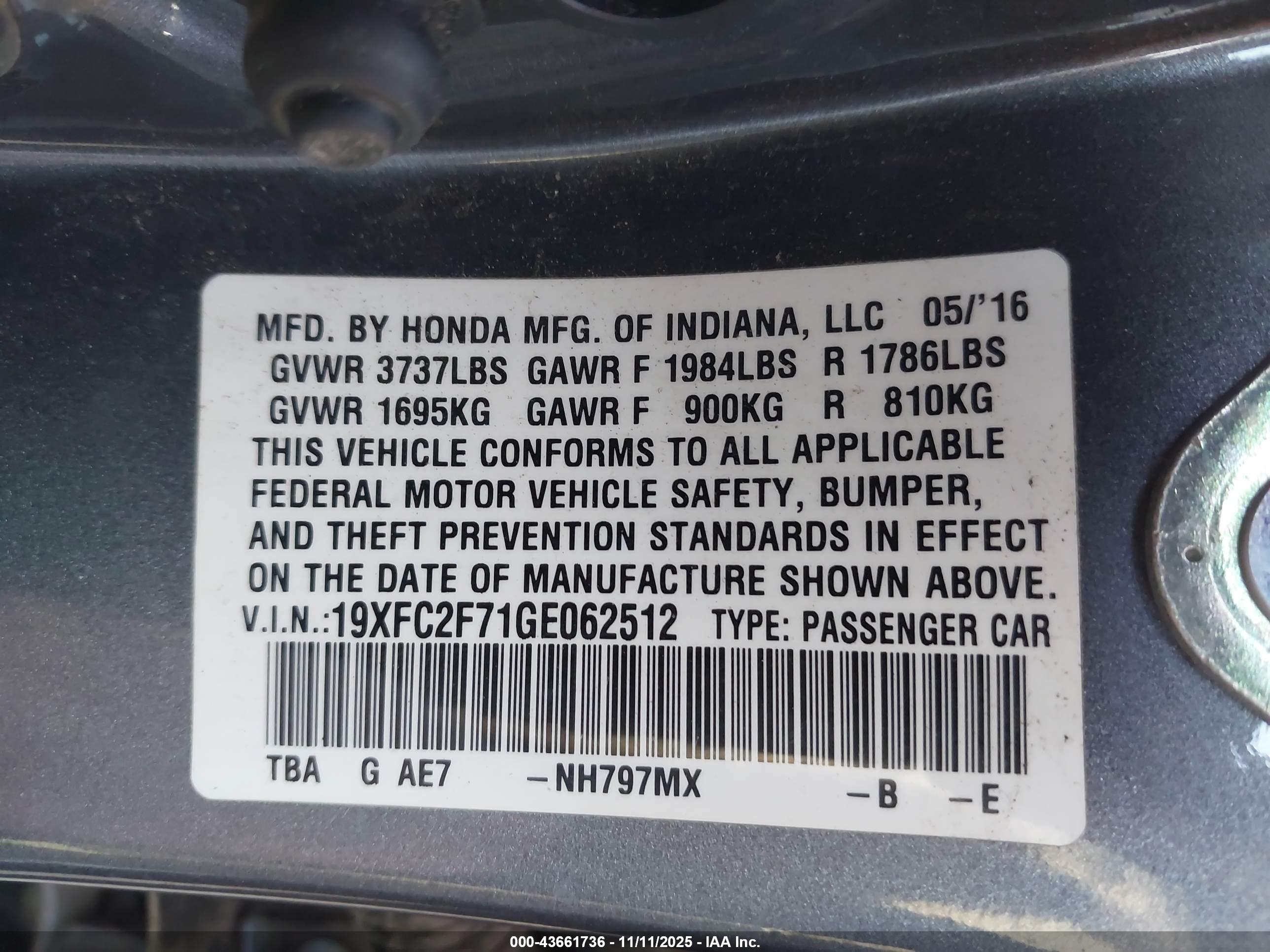 HONDA CIVIC image 9